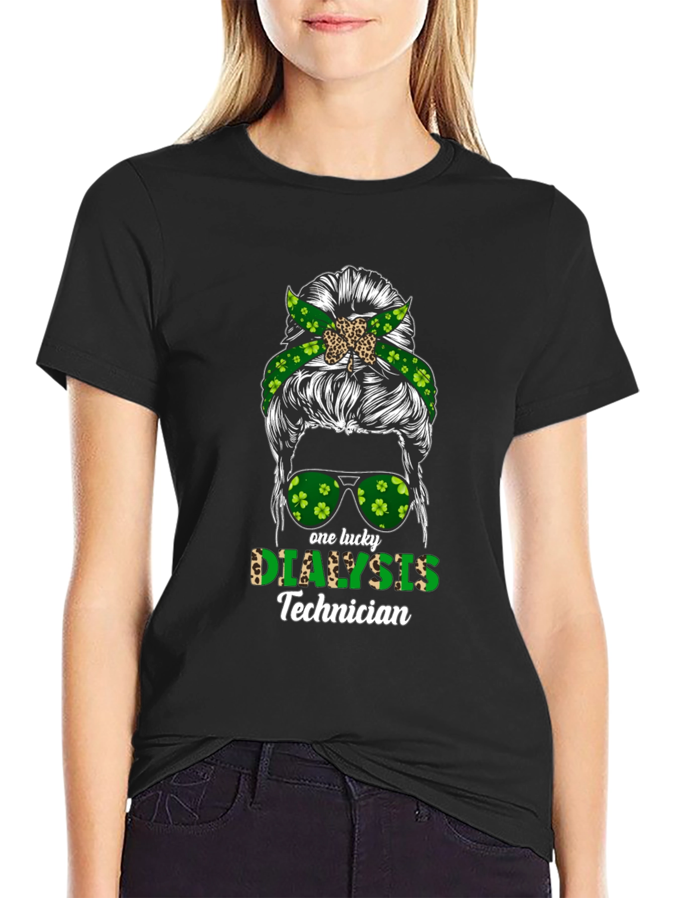 Camiseta de Día de San Patricio para técnico de diálisis
