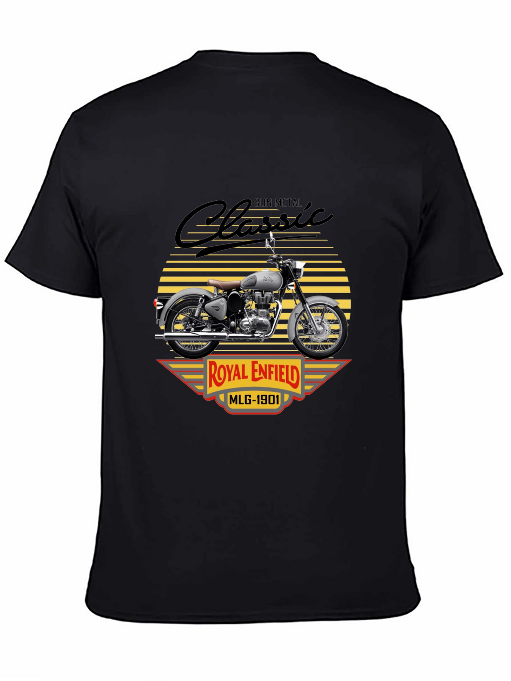 Camiseta Clásica Royal Enfield Gun Metal
