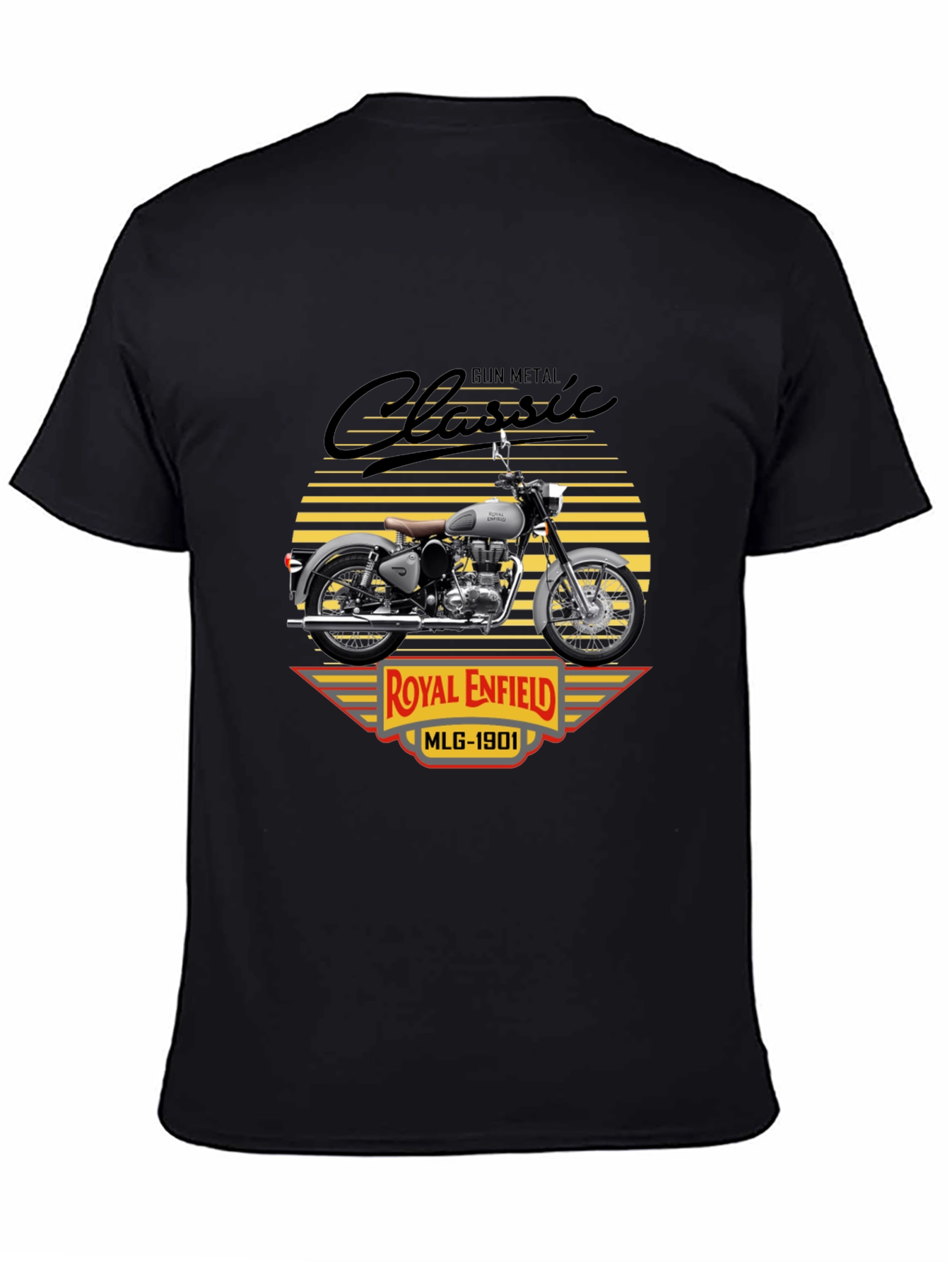 Camiseta Clásica Royal Enfield Gun Metal
