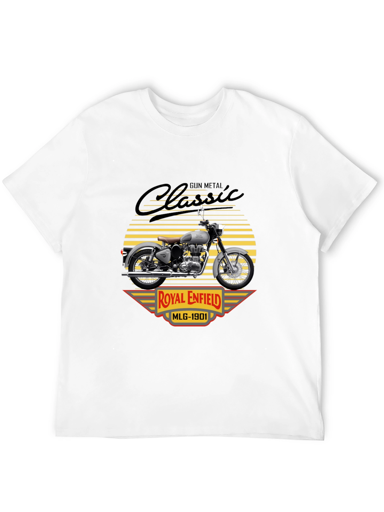 Camiseta Clásica Royal Enfield Gun Metal