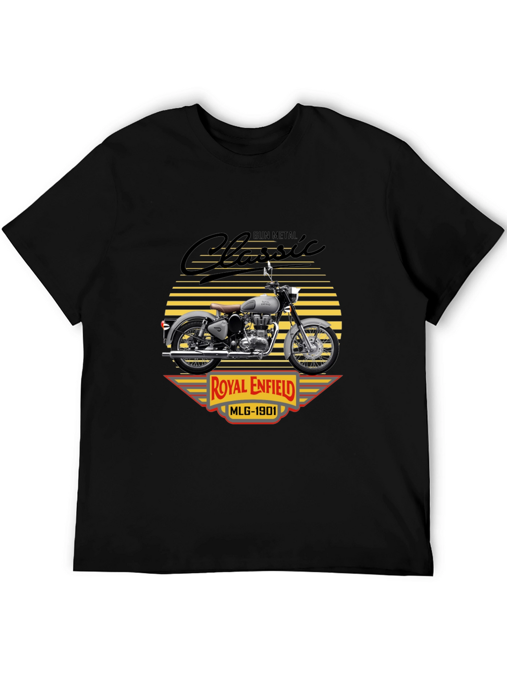 Camiseta Clásica Royal Enfield Gun Metal