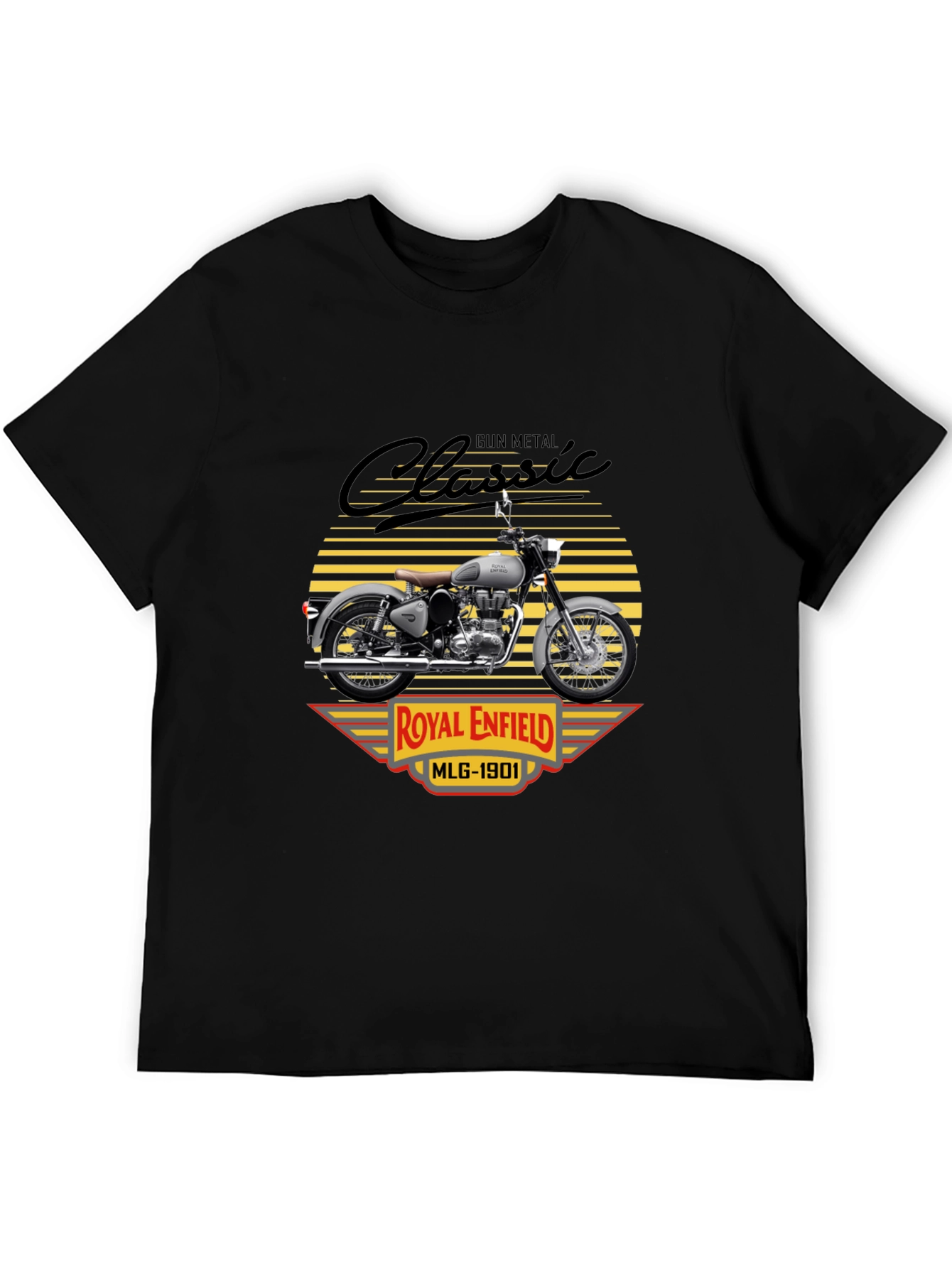 Camiseta Clásica Royal Enfield Gun Metal