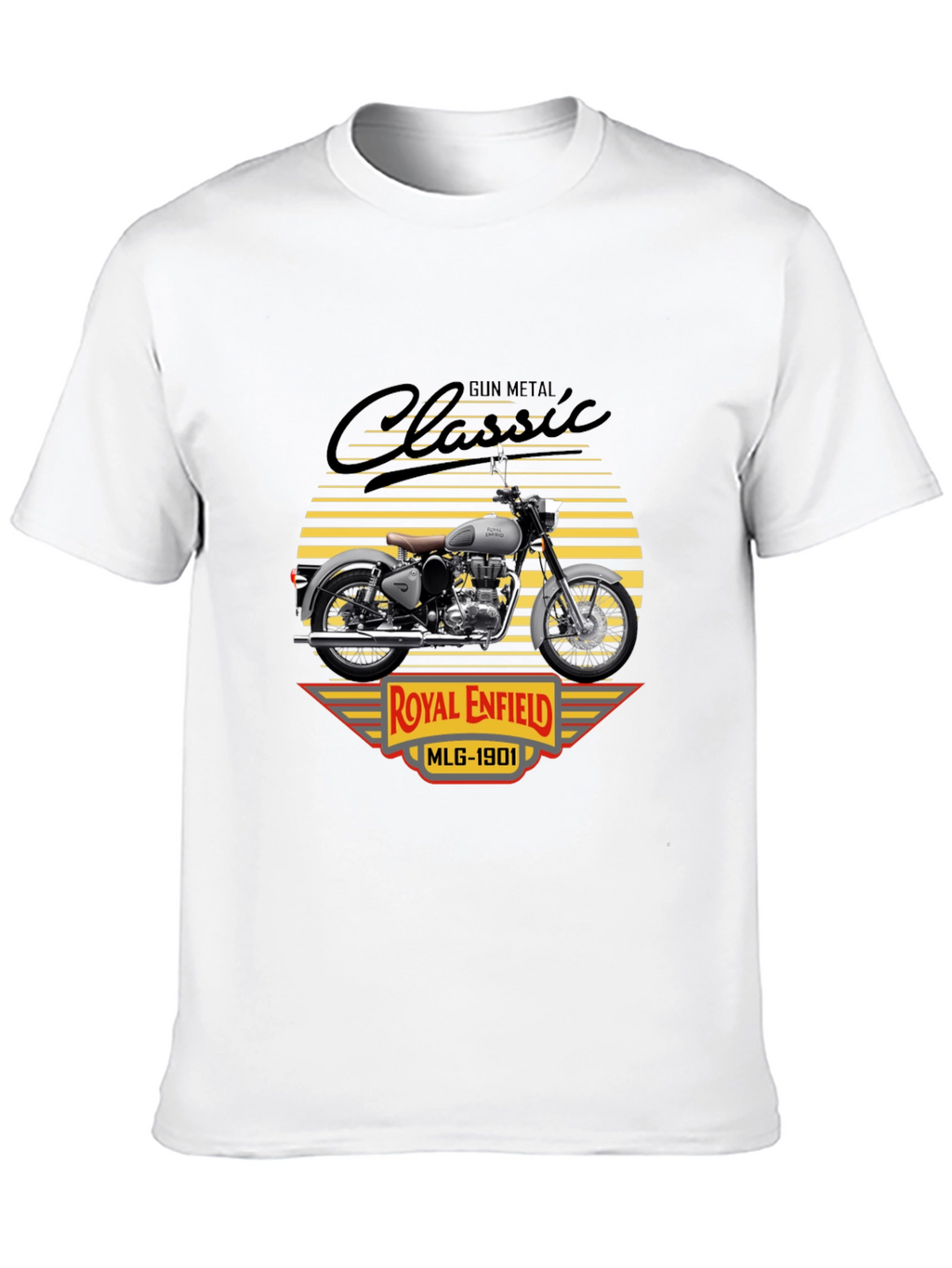 Camiseta Clásica Royal Enfield Gun Metal