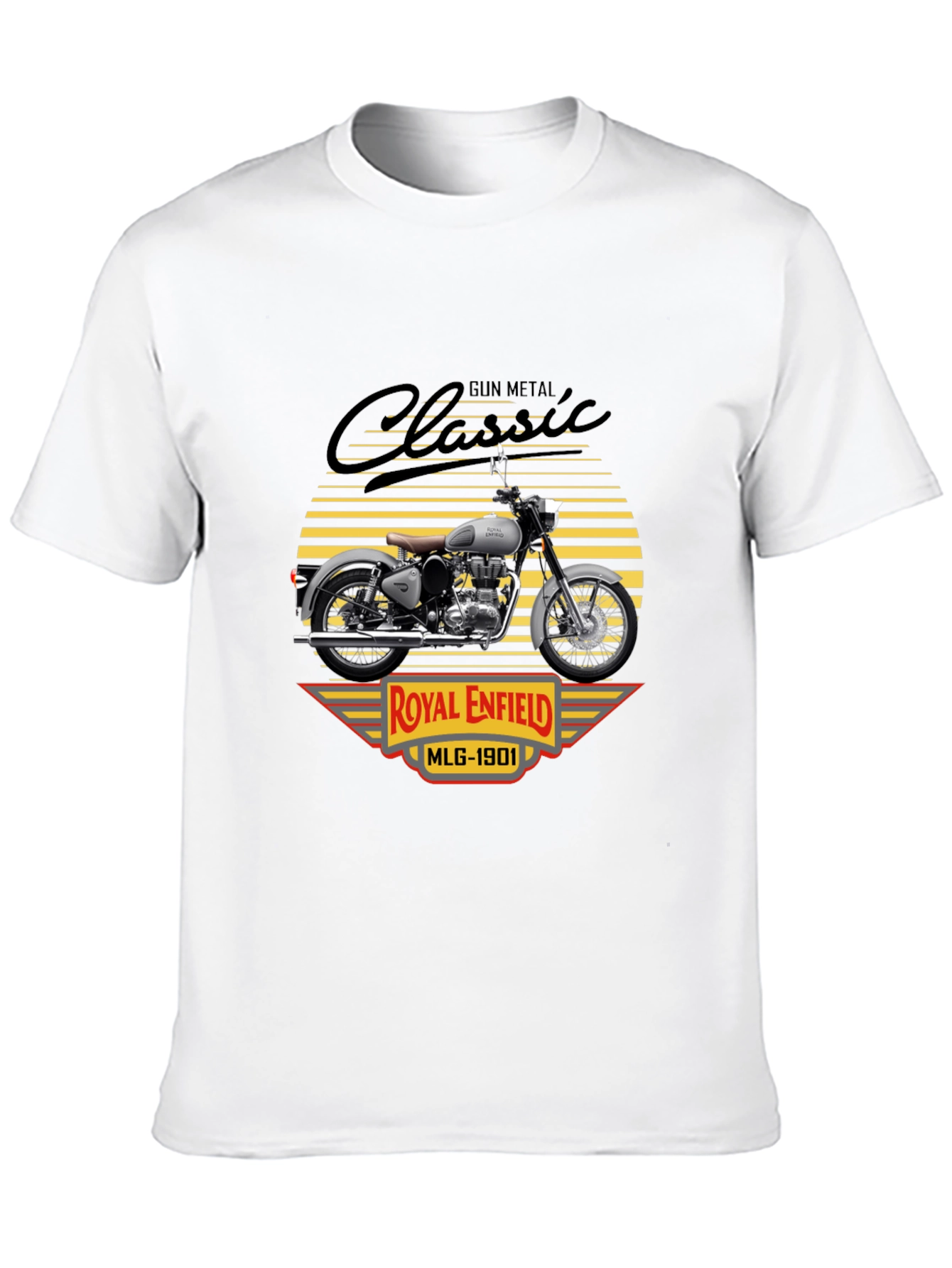 Camiseta Clásica Royal Enfield Gun Metal