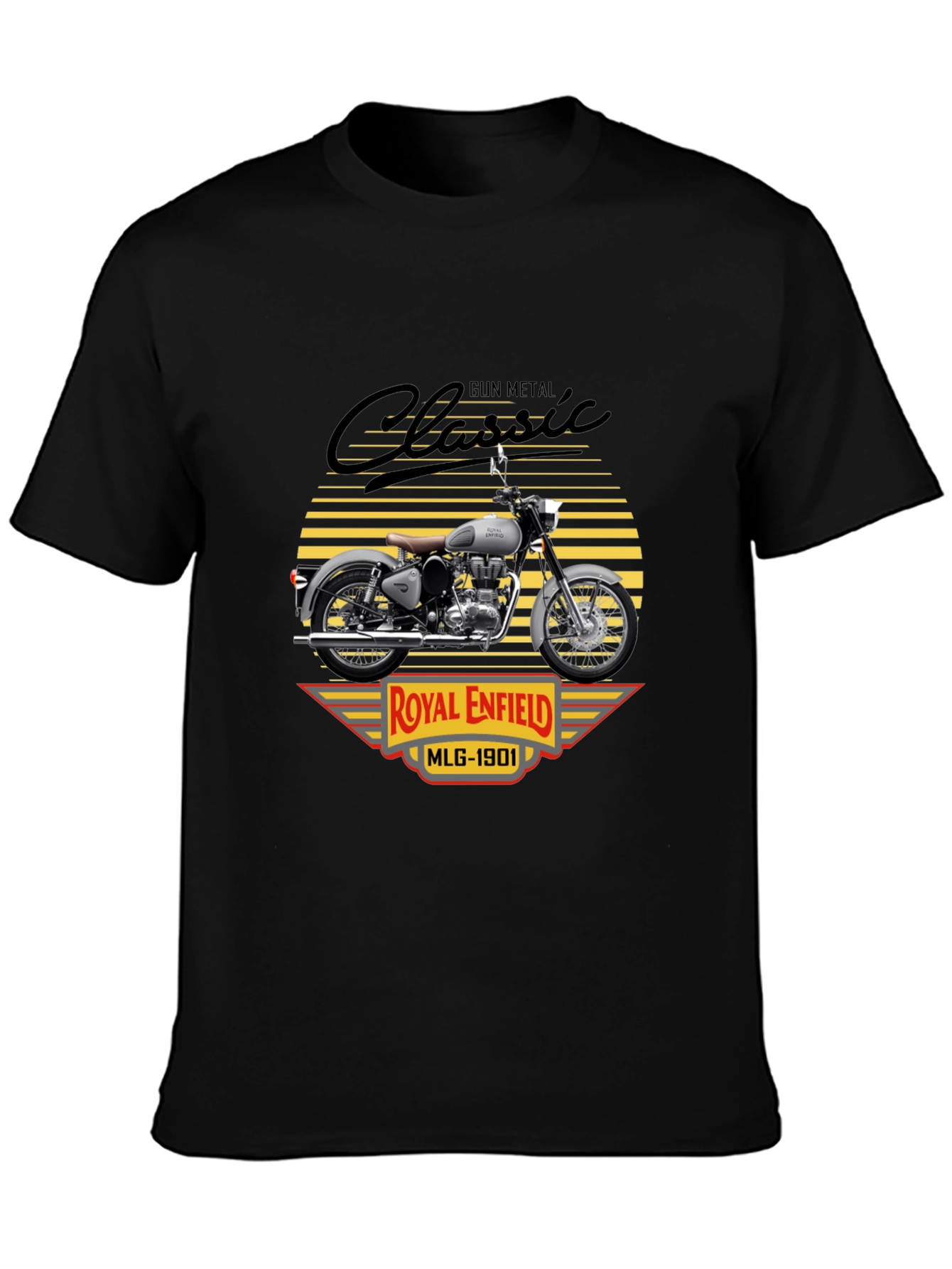 Camiseta Clásica Royal Enfield Gun Metal