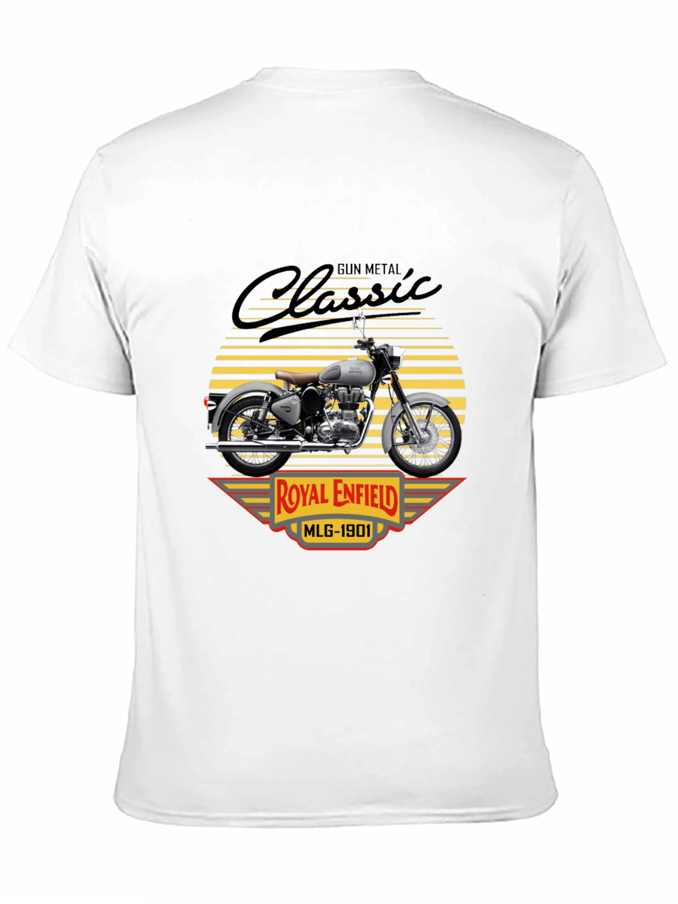 Camiseta Clásica Royal Enfield Gun Metal
