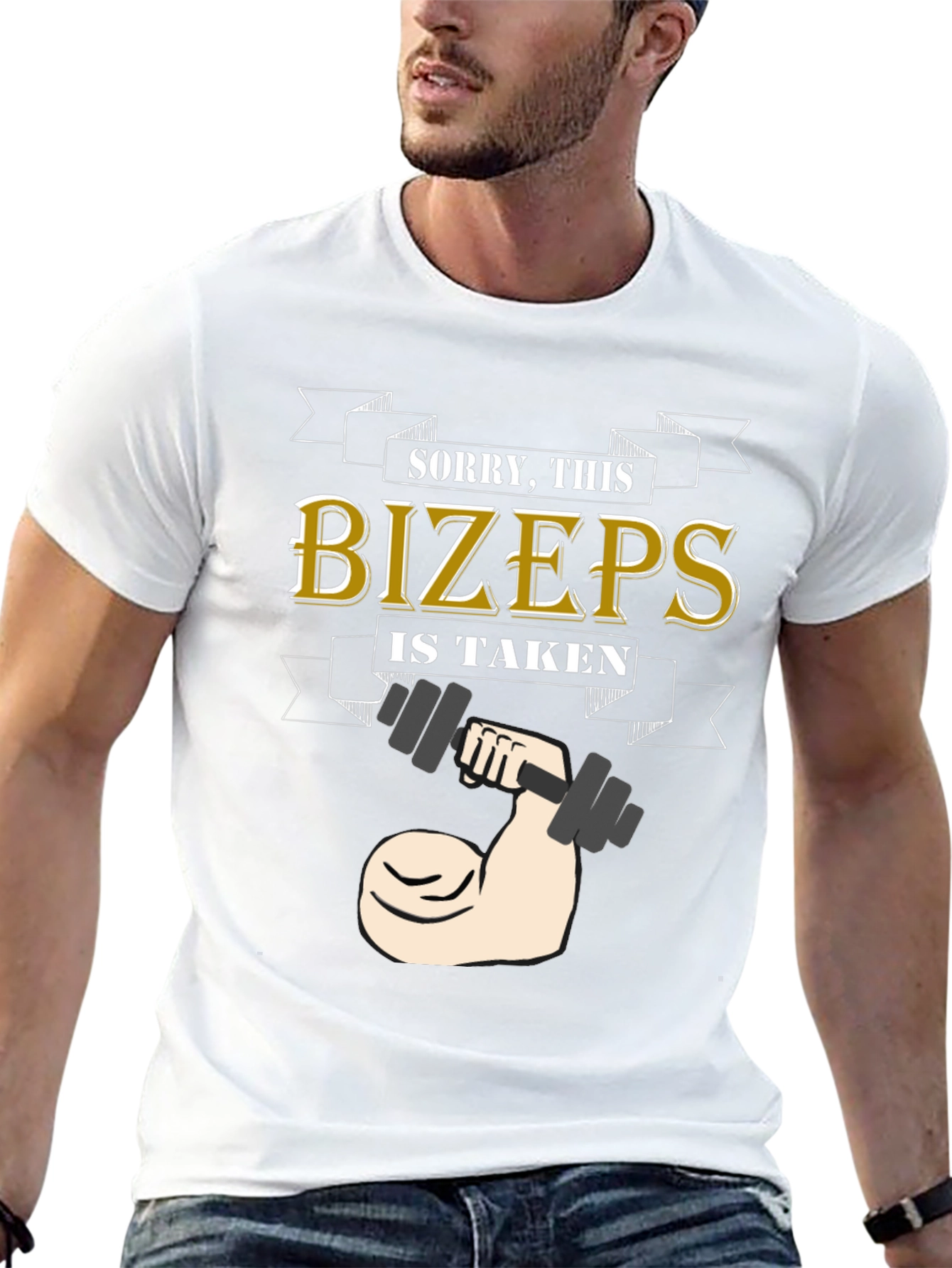 Camiseta Divertida: BÍZEPS - ¡Ya Estoy Ocupado!