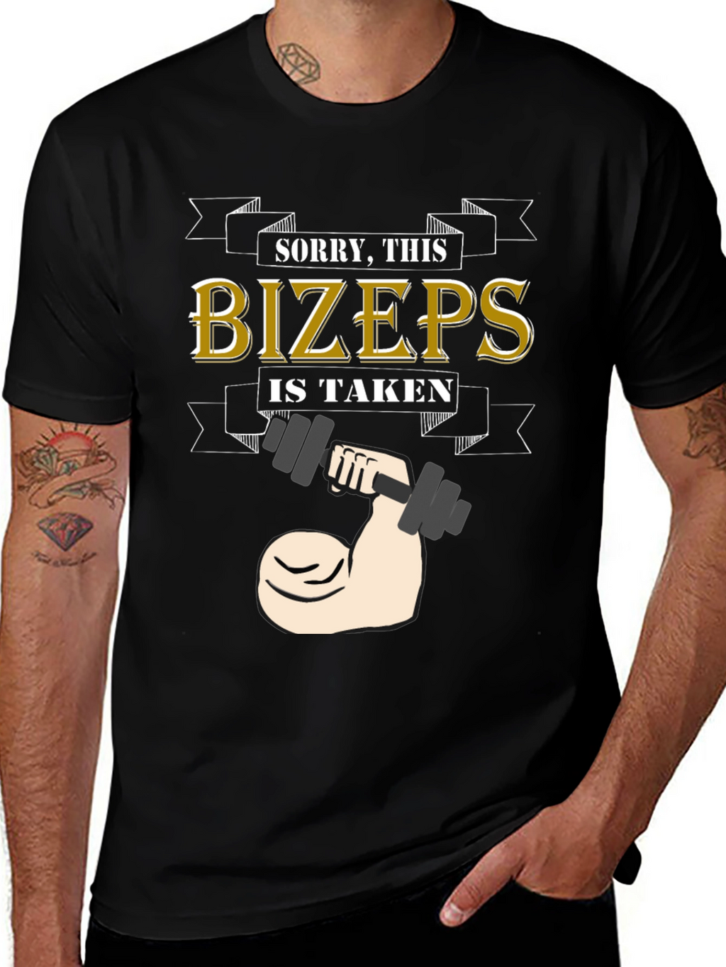 Camiseta Divertida: BÍZEPS - ¡Ya Estoy Ocupado!