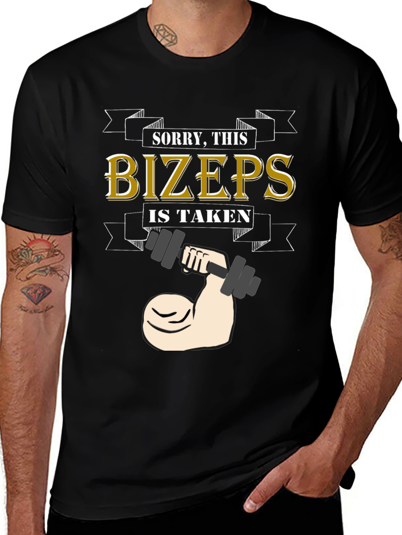 Camiseta Divertida: BÍZEPS - ¡Ya Estoy Ocupado!