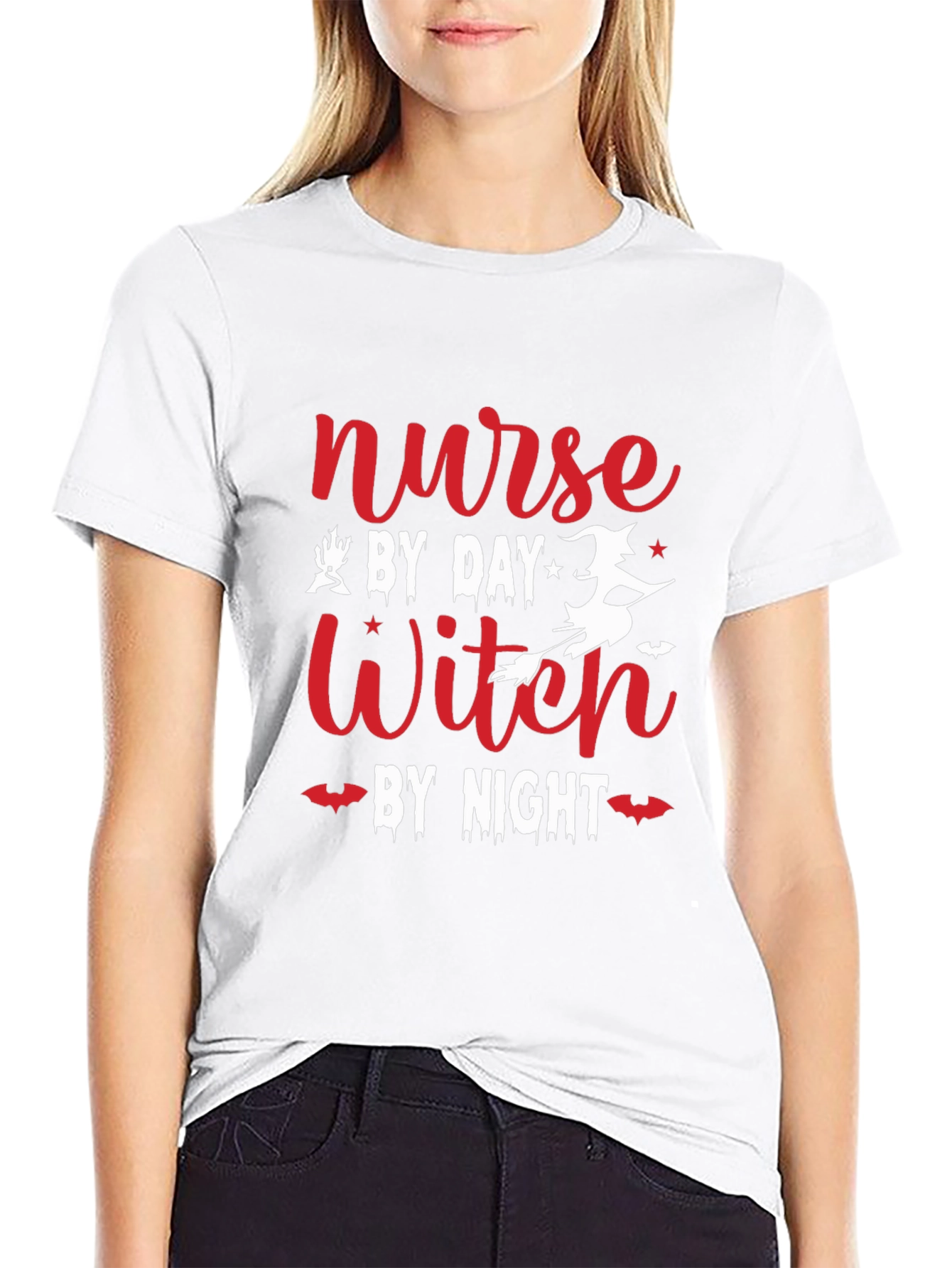 Camiseta Enfermera Bruja Halloween