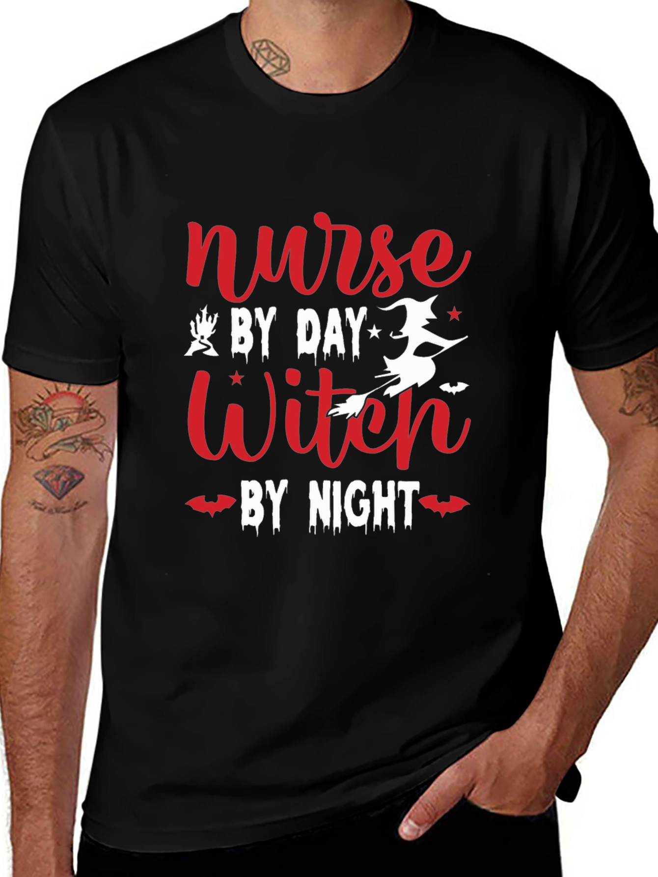 Camiseta Enfermera Bruja Halloween