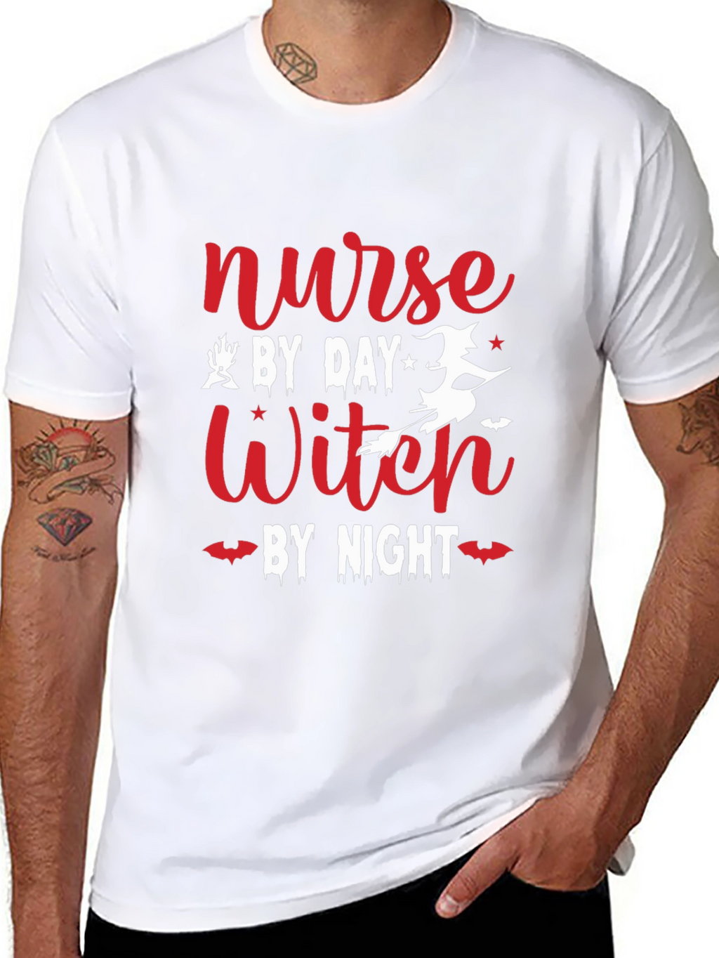 Camiseta Enfermera Bruja Halloween