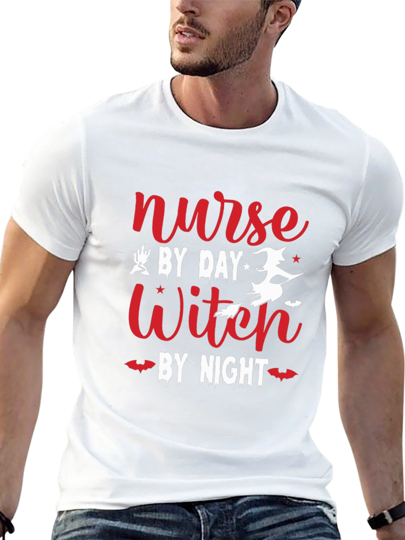 Camiseta Enfermera Bruja Halloween