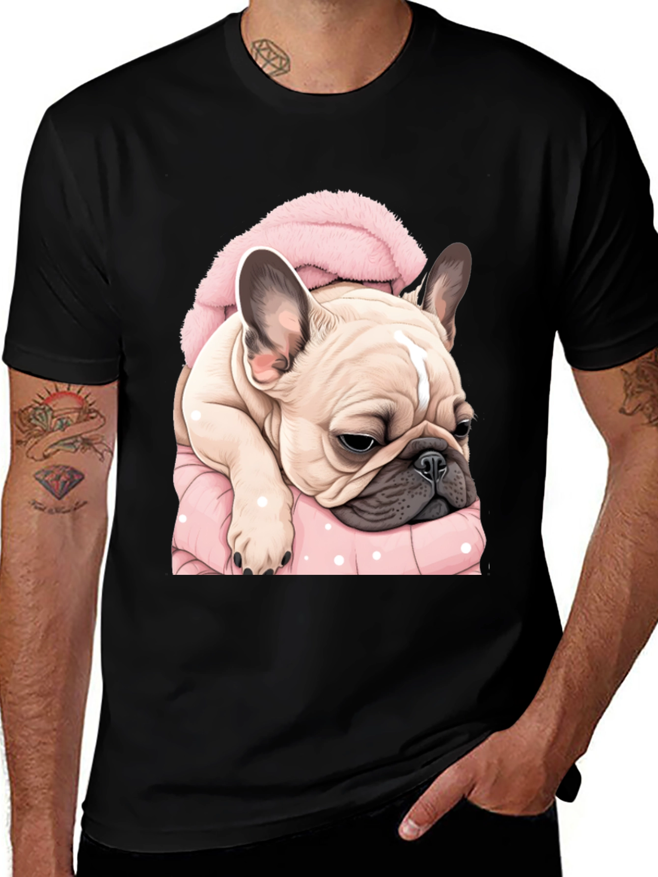 Camiseta Bulldog Francés Abrigado
