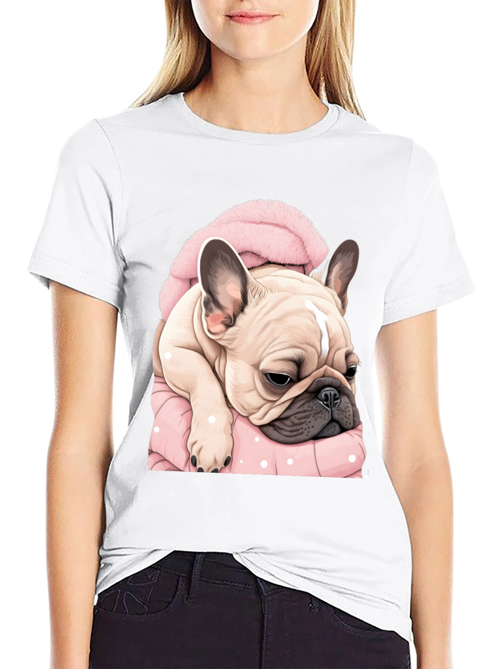 Camiseta Bulldog Francés Abrigado