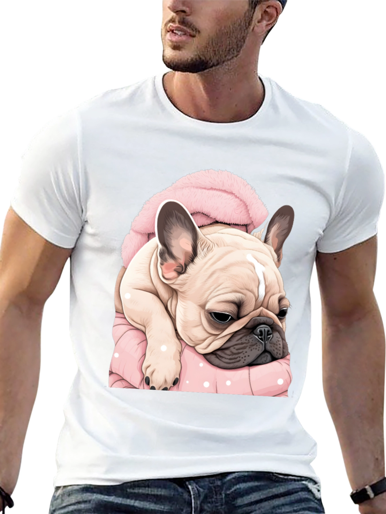 Camiseta Bulldog Francés Abrigado