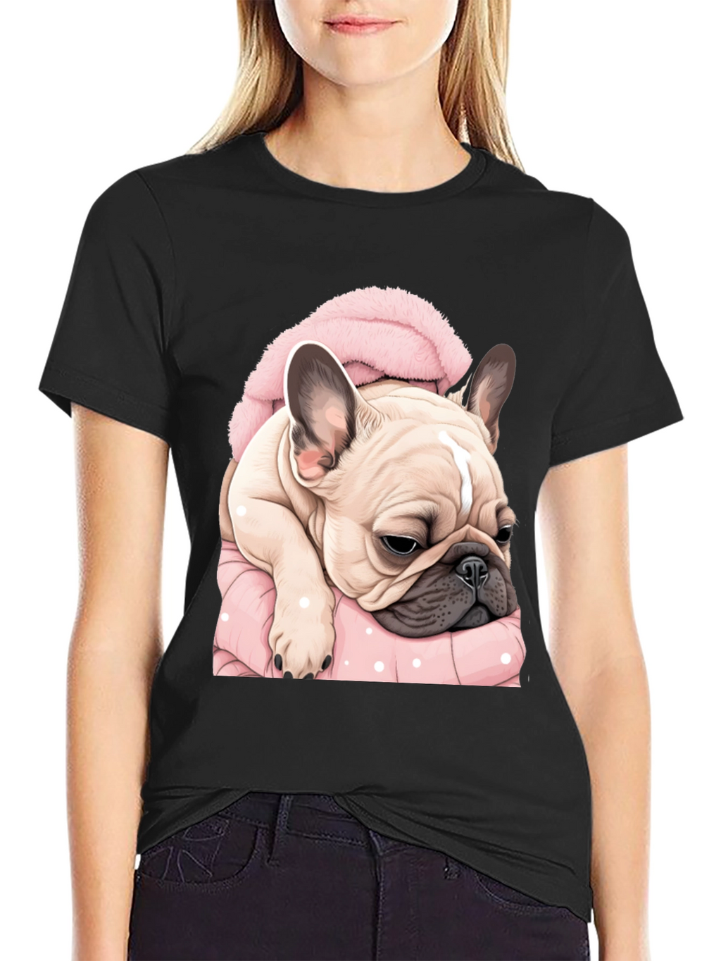 Camiseta Bulldog Francés Abrigado