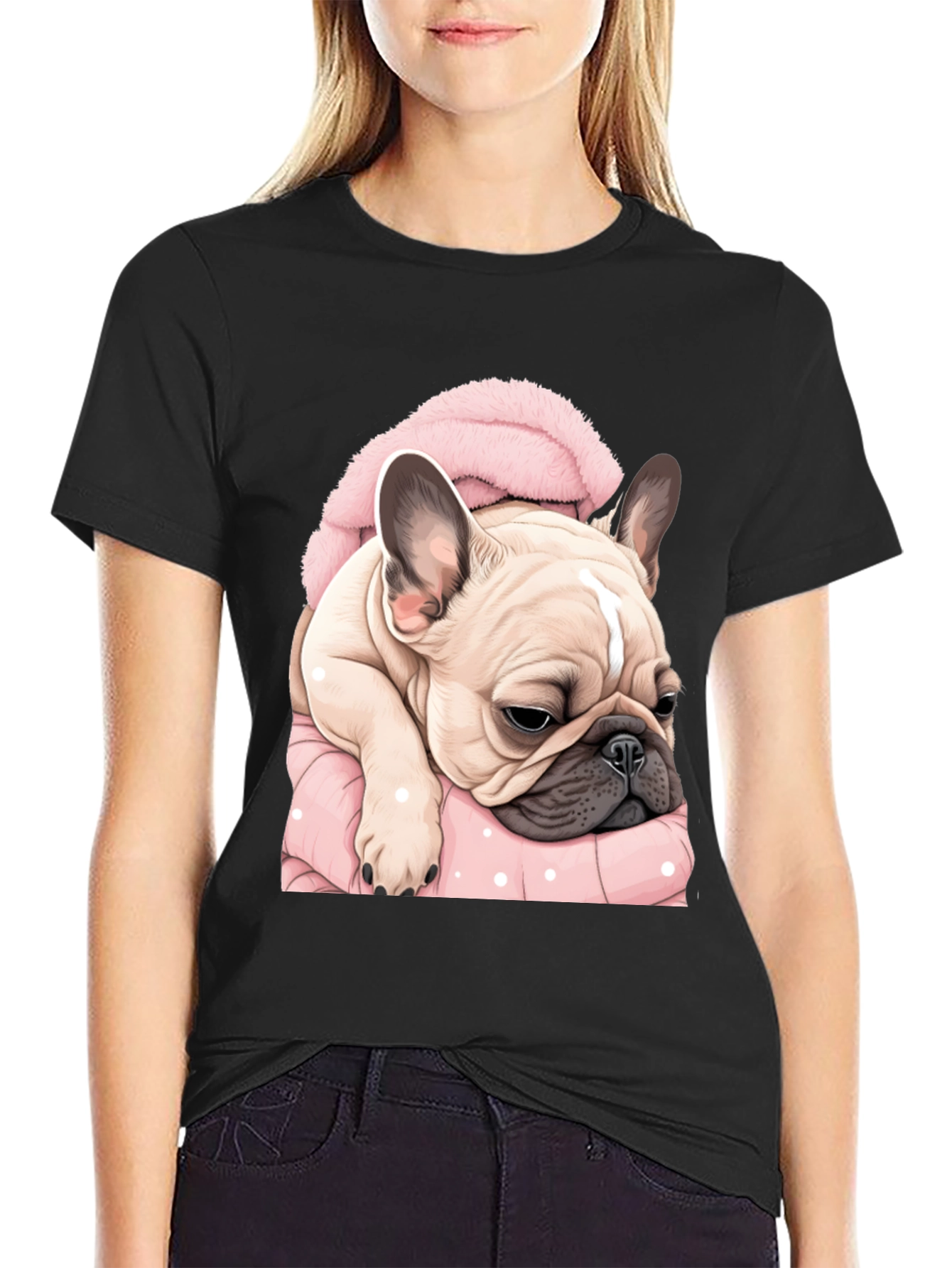 Camiseta Bulldog Francés Abrigado