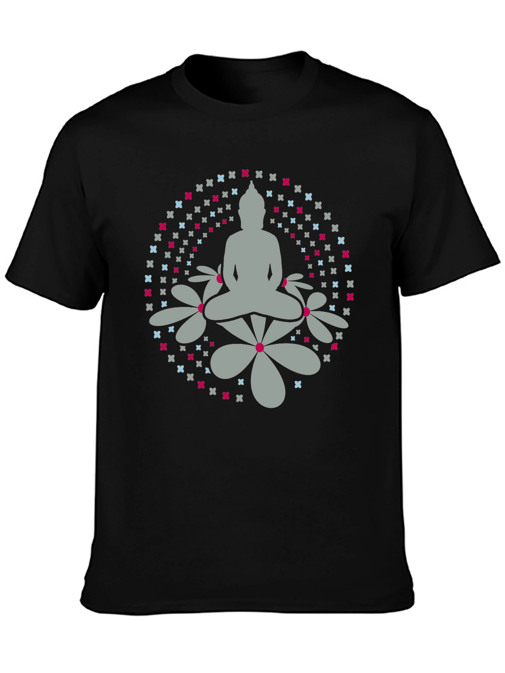 Camiseta Buda Floral Hombre