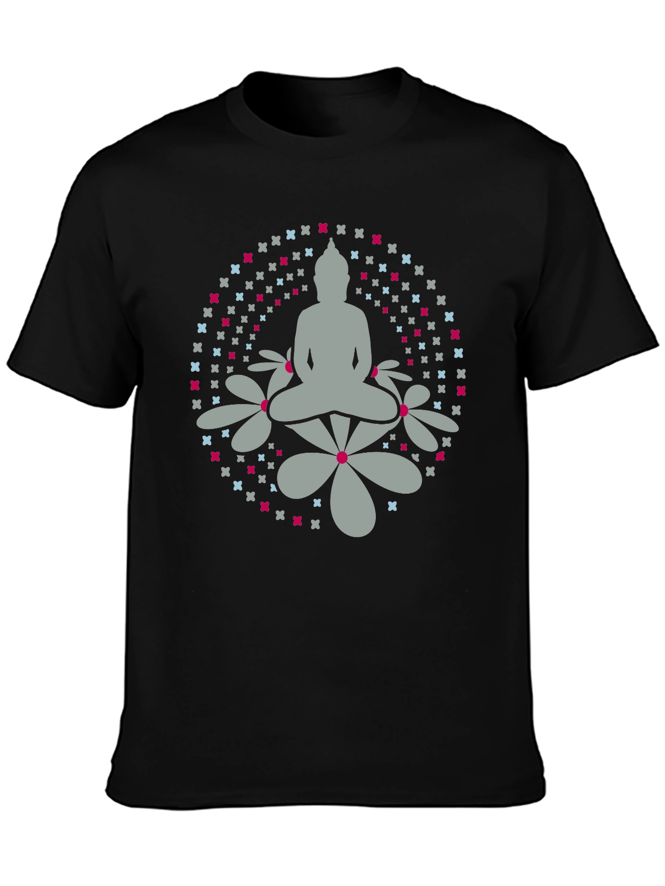 Camiseta Buda Floral Hombre
