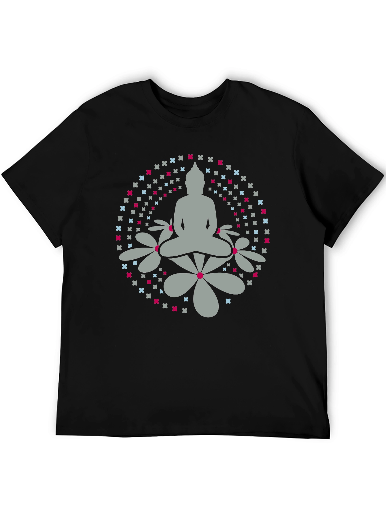Camiseta Buda Floral Hombre