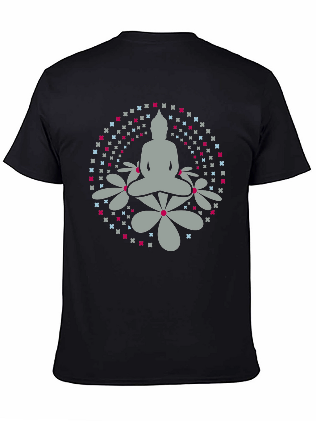 Camiseta Buda Floral Hombre