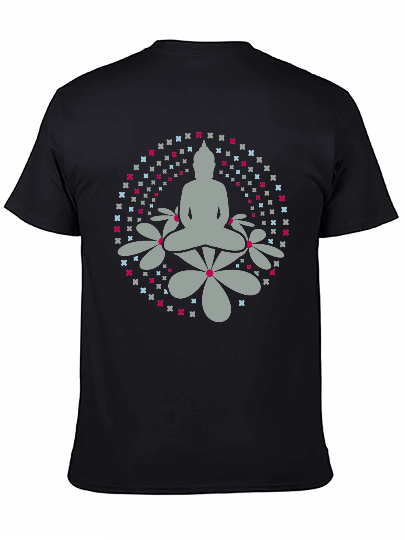 Camiseta Buda Floral Hombre