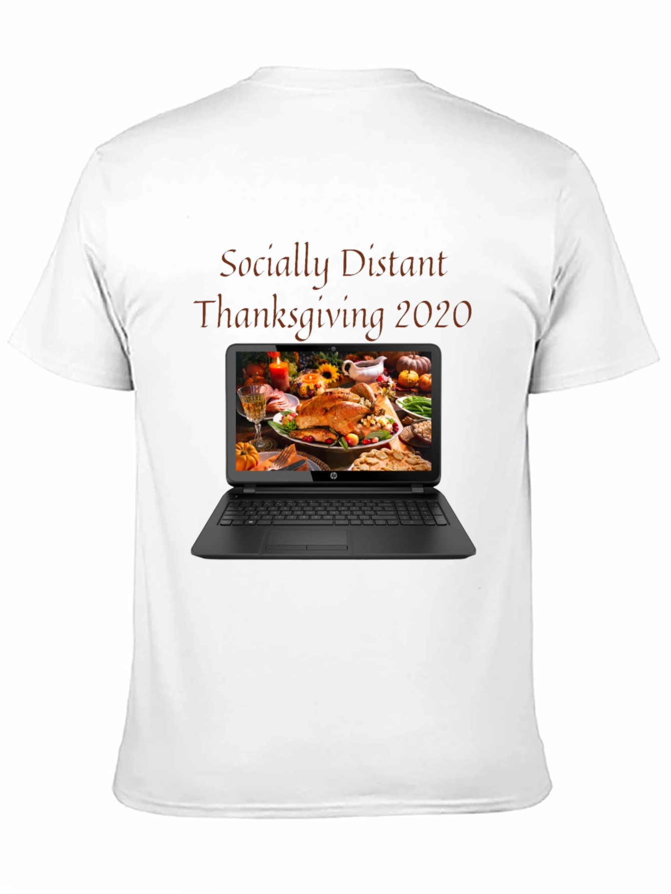 Camiseta Distancia Social Día de Acción de Gracias 2020