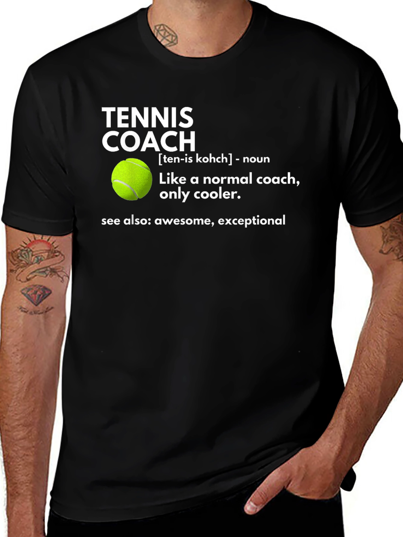 Camiseta Entrenador de Tenis - Normal ¡pero más cool!