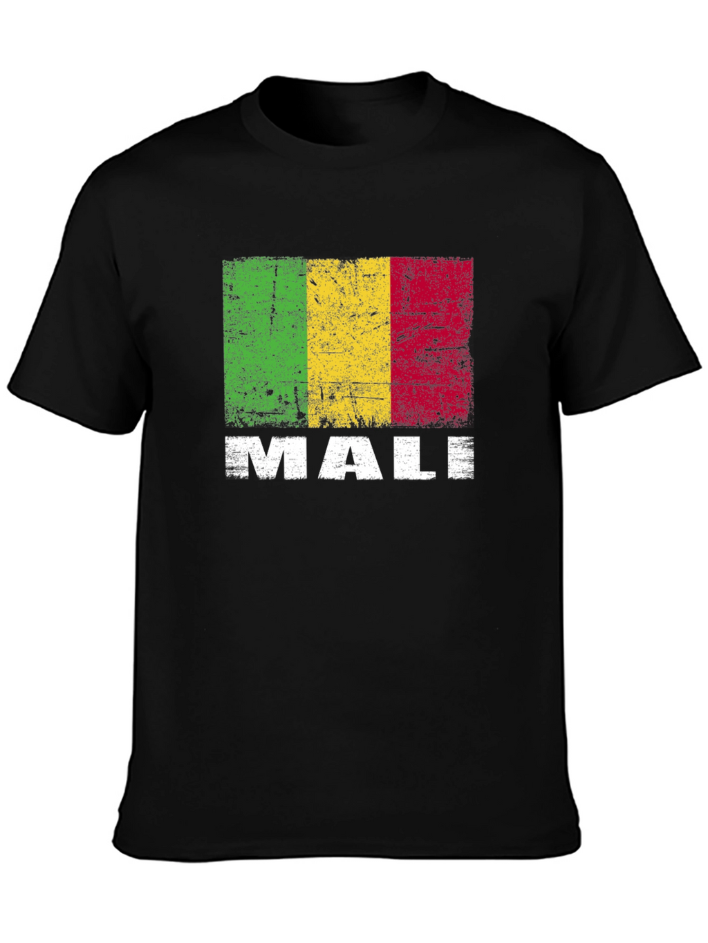Camiseta Hombre con Diseño Bandera de Malí