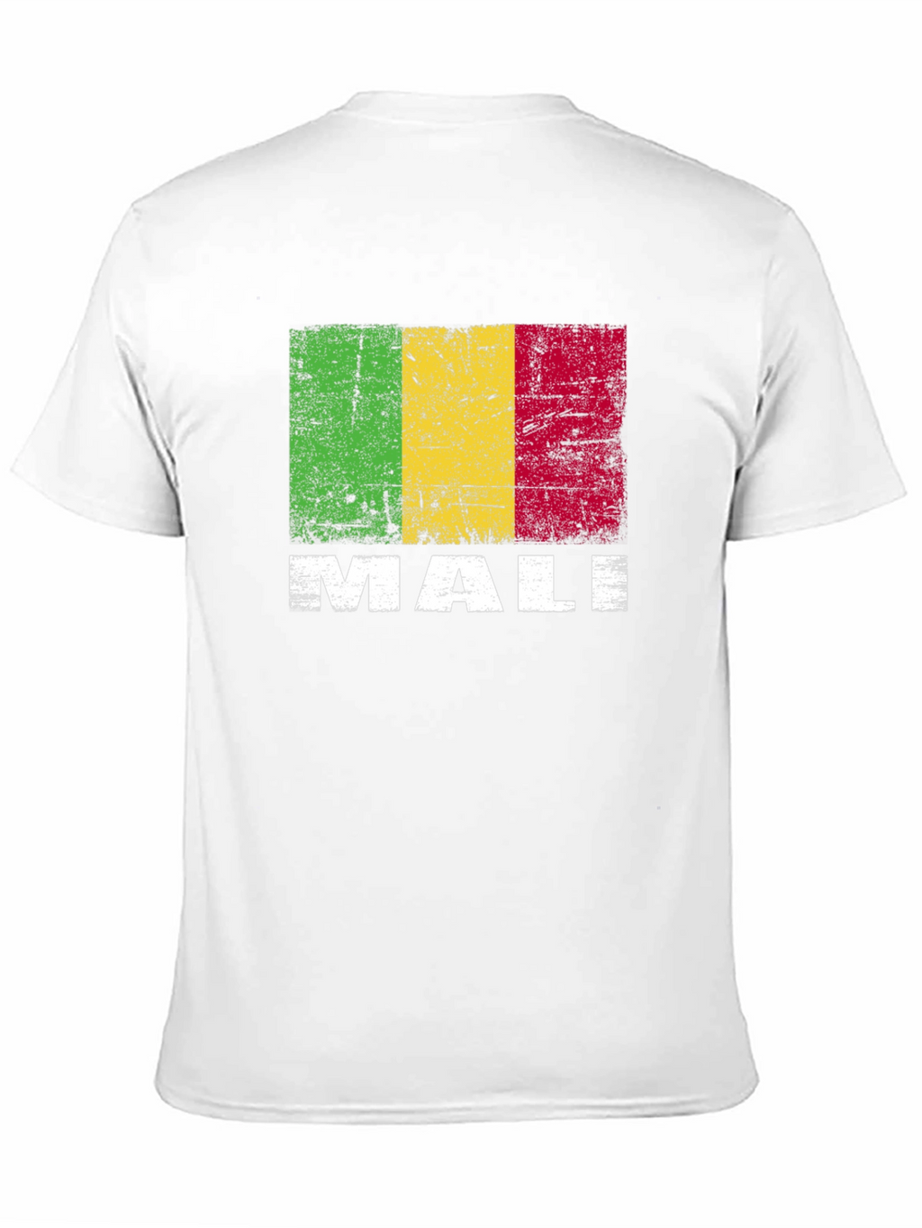 Camiseta Hombre con Diseño Bandera de Malí