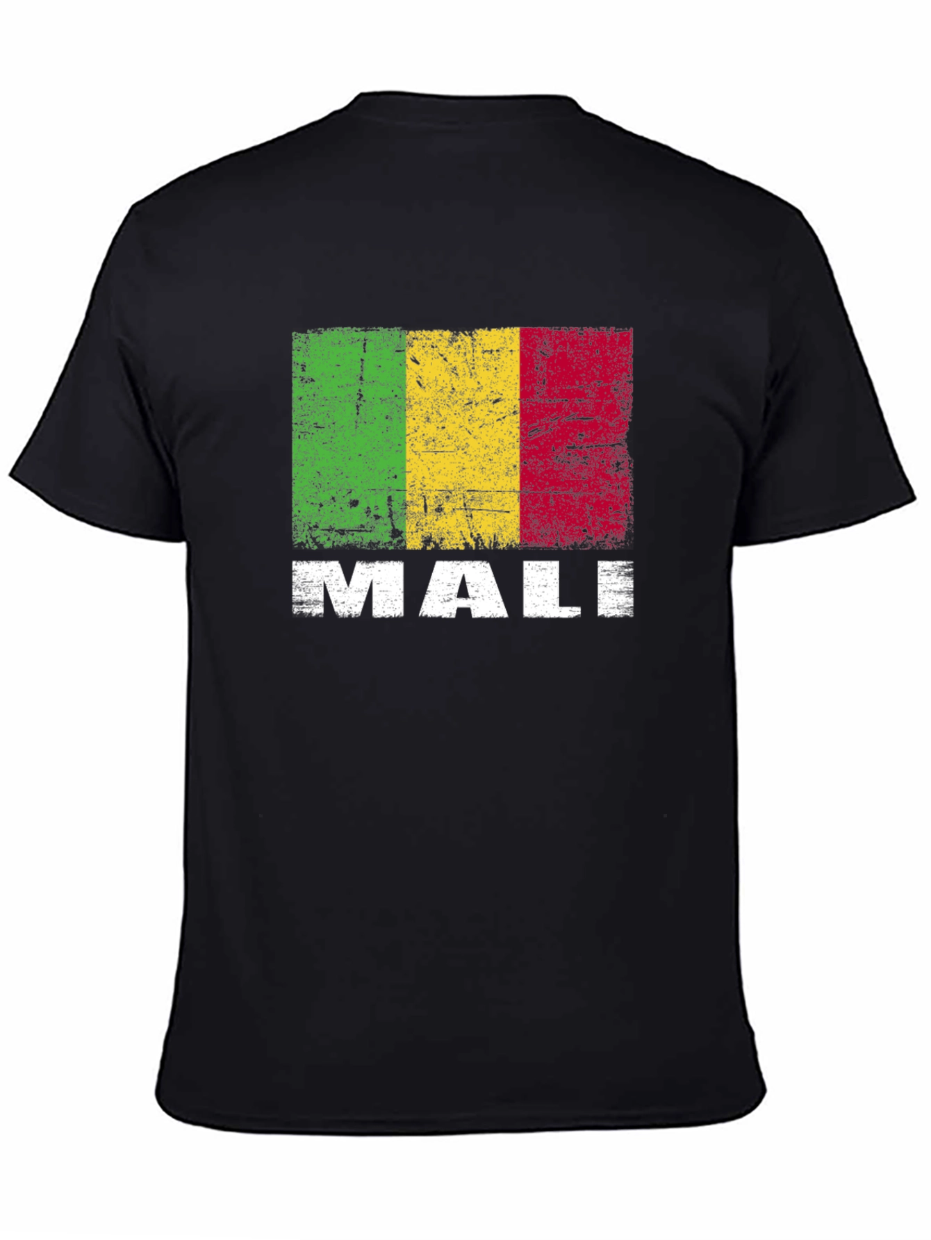 Camiseta Hombre con Diseño Bandera de Malí