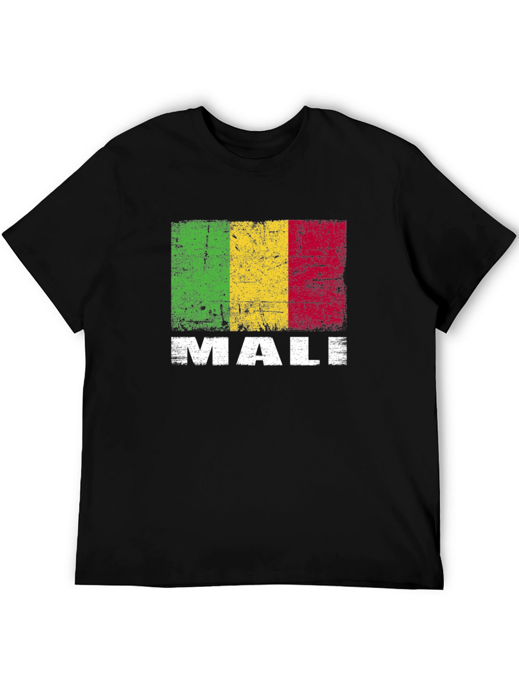 Camiseta Hombre con Diseño Bandera de Malí