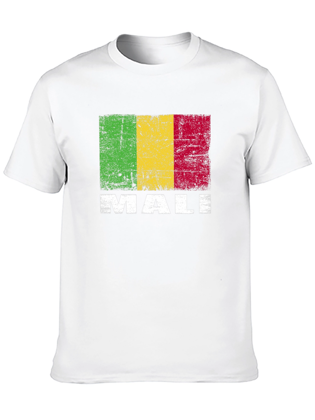 Camiseta Hombre con Diseño Bandera de Malí