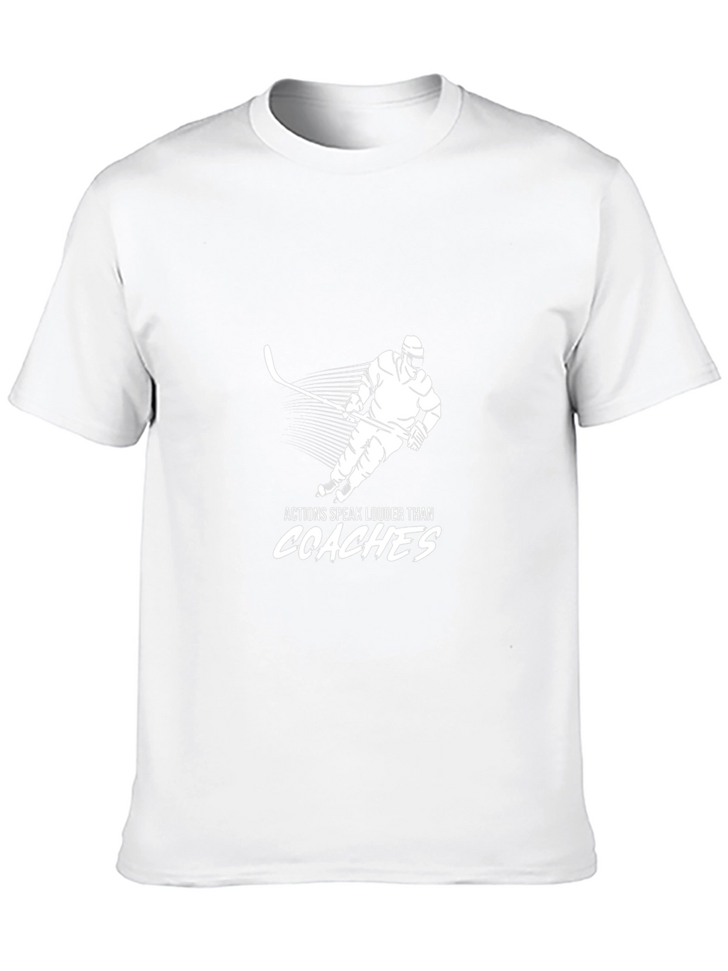 Camiseta Hombre Negra Hockey Acciones Hablan