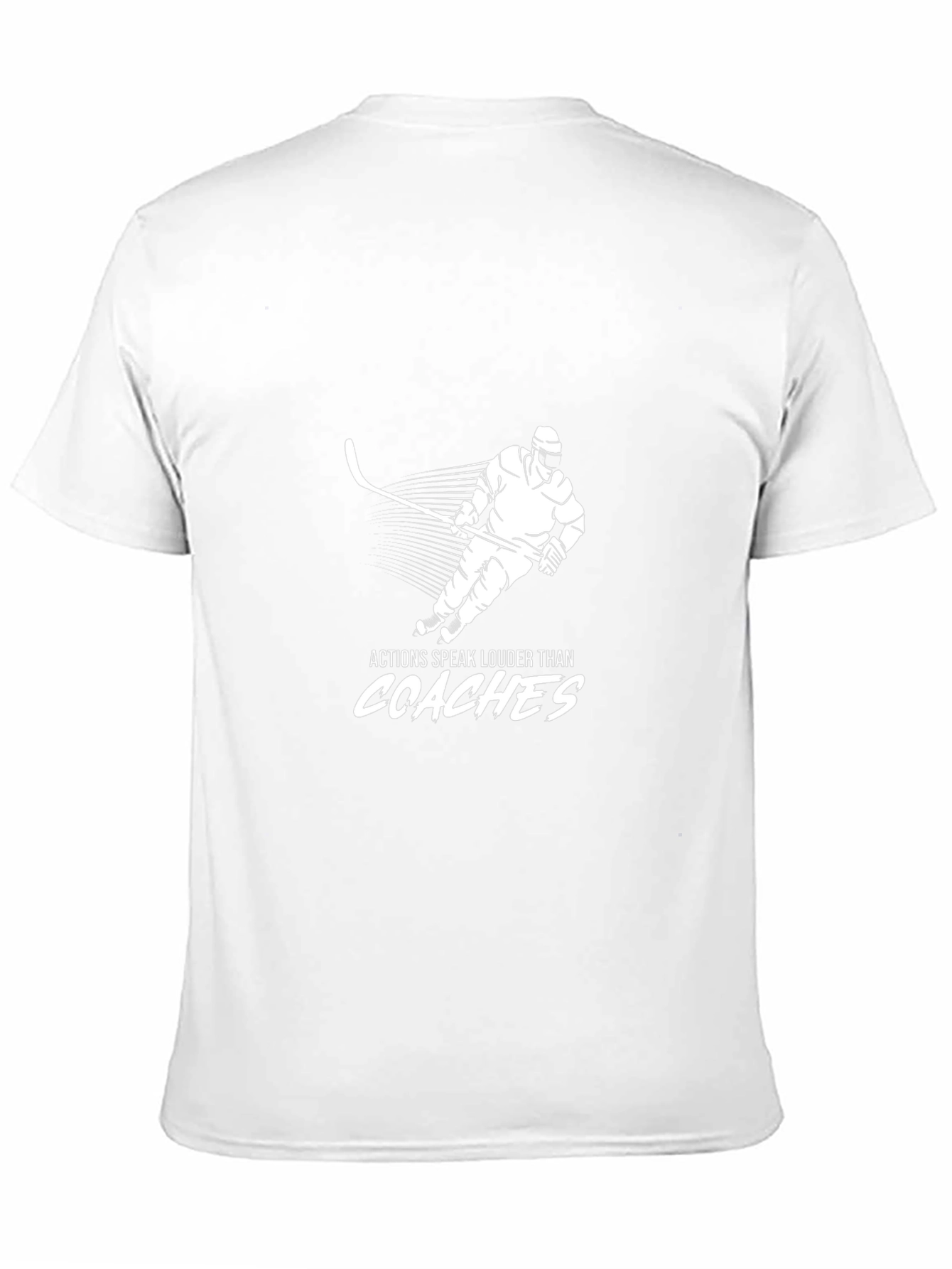 Camiseta Hombre Negra Hockey Acciones Hablan