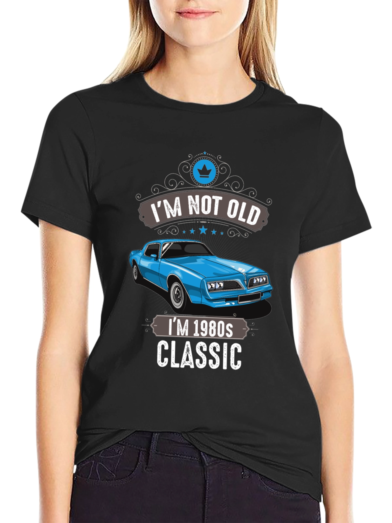 Camiseta Clásica Im Not Old Coche Retro Años 80