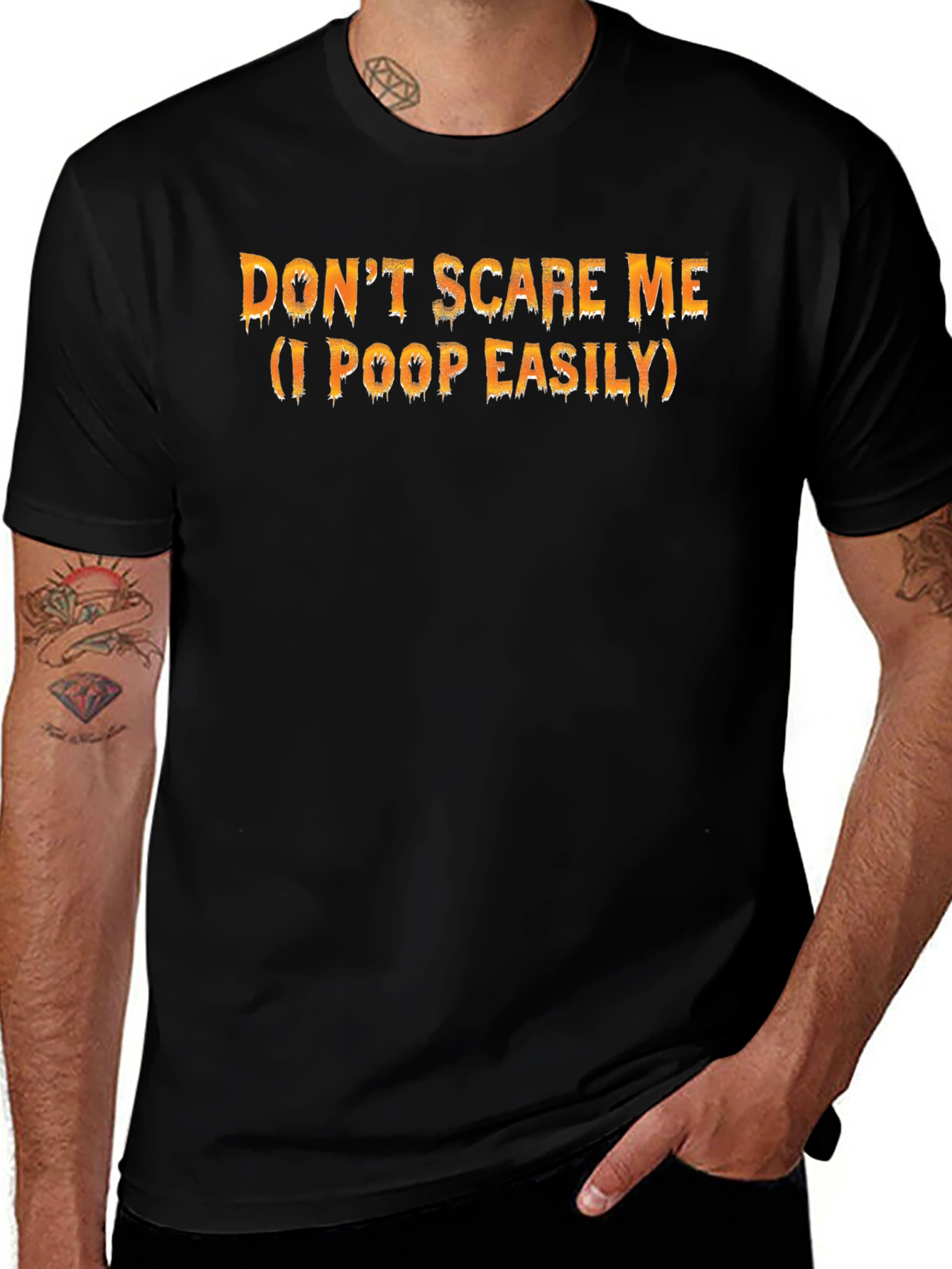 Camiseta Hombre - No me asustes ¡defeco fácilmente!