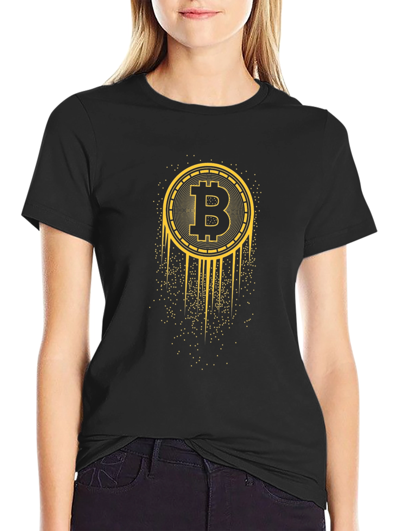 Camiseta Bitcoin Negra para Hombre