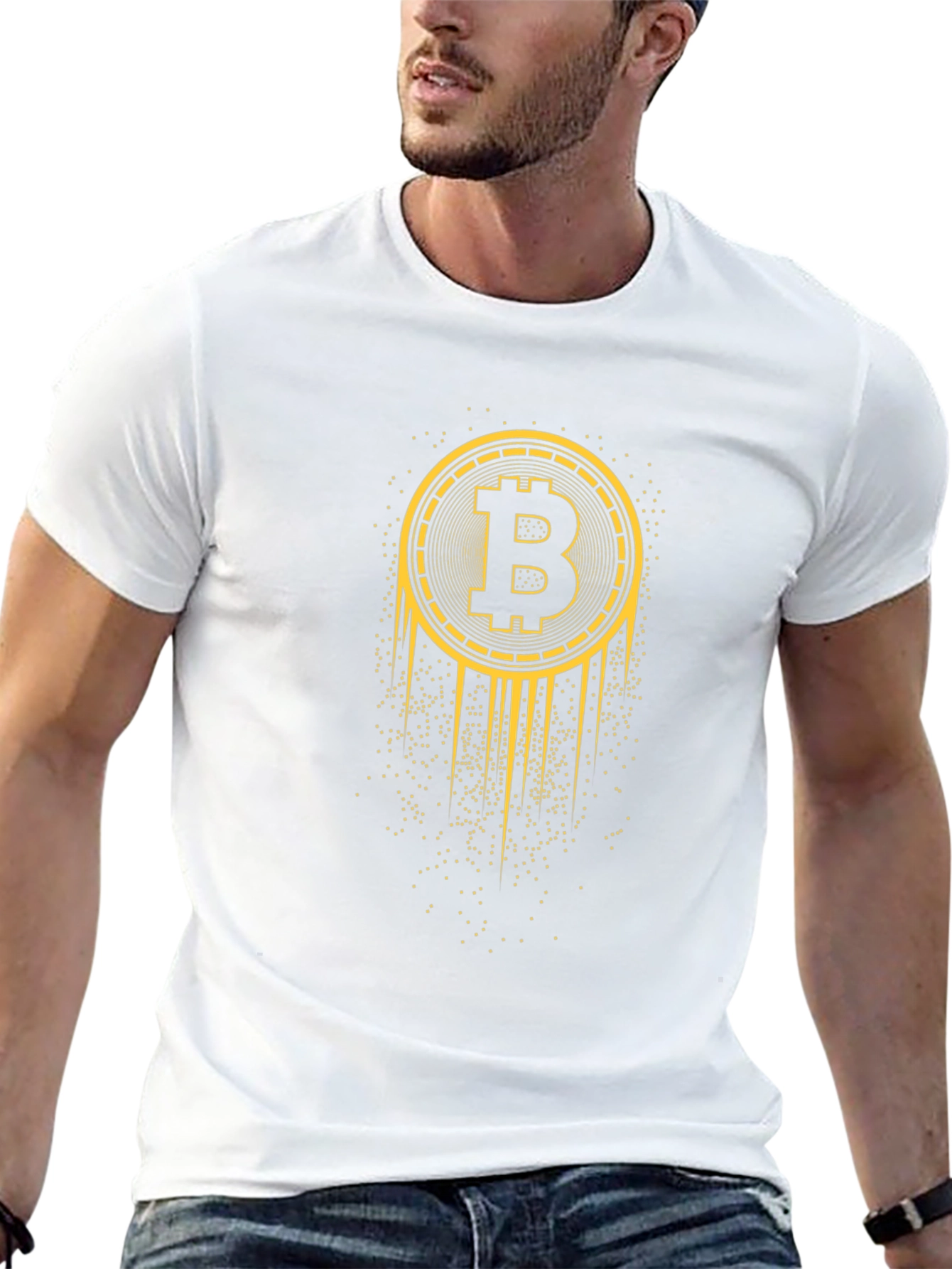 Camiseta Bitcoin Negra para Hombre