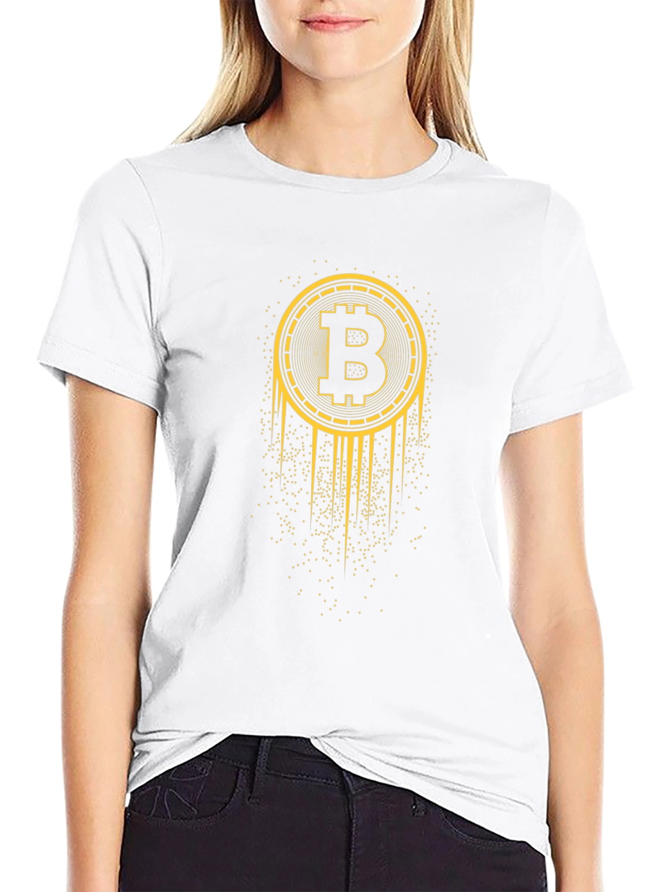 Camiseta Bitcoin Negra para Hombre