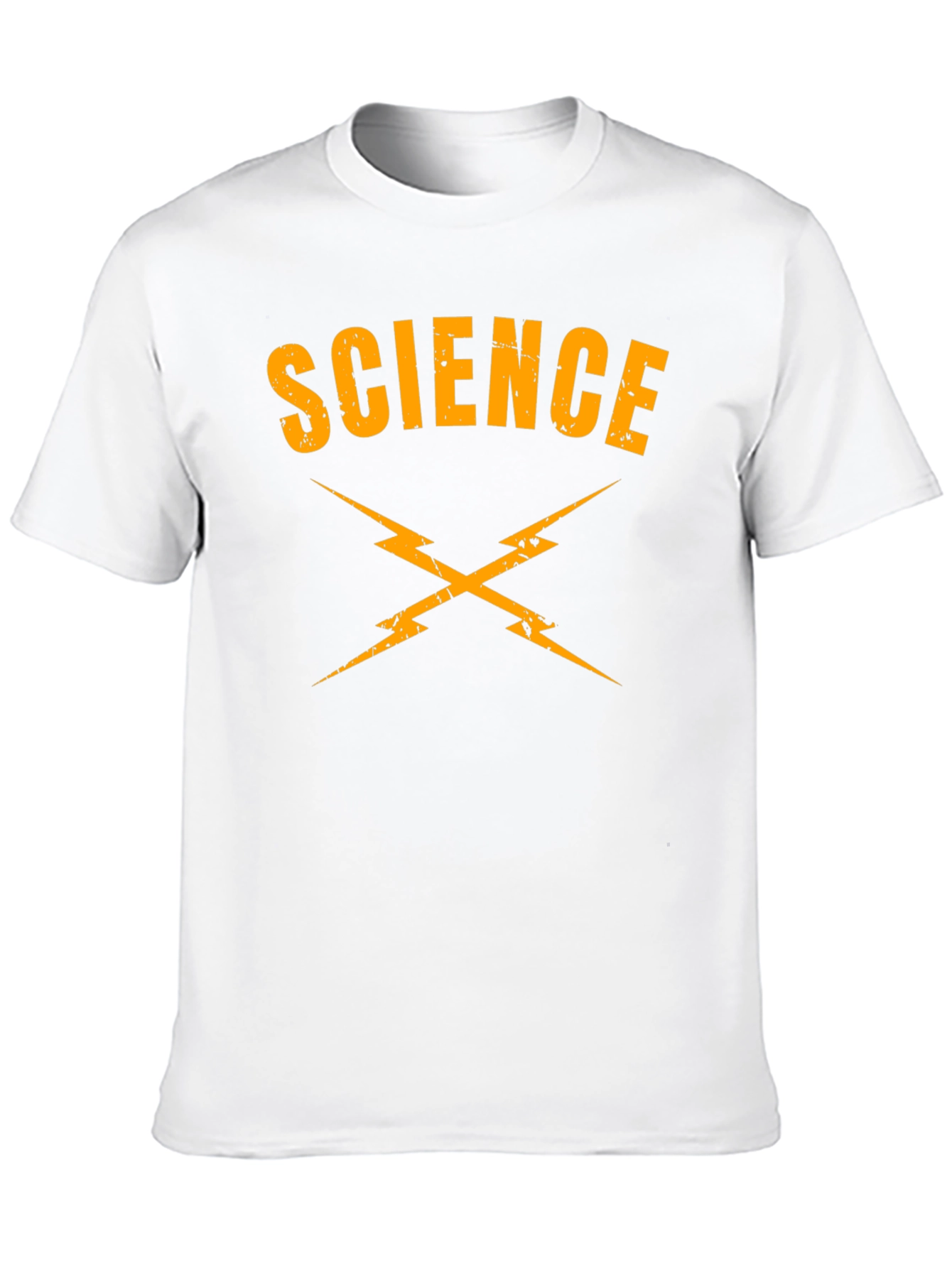 Camiseta Ciencia Rayos Negra Algodón