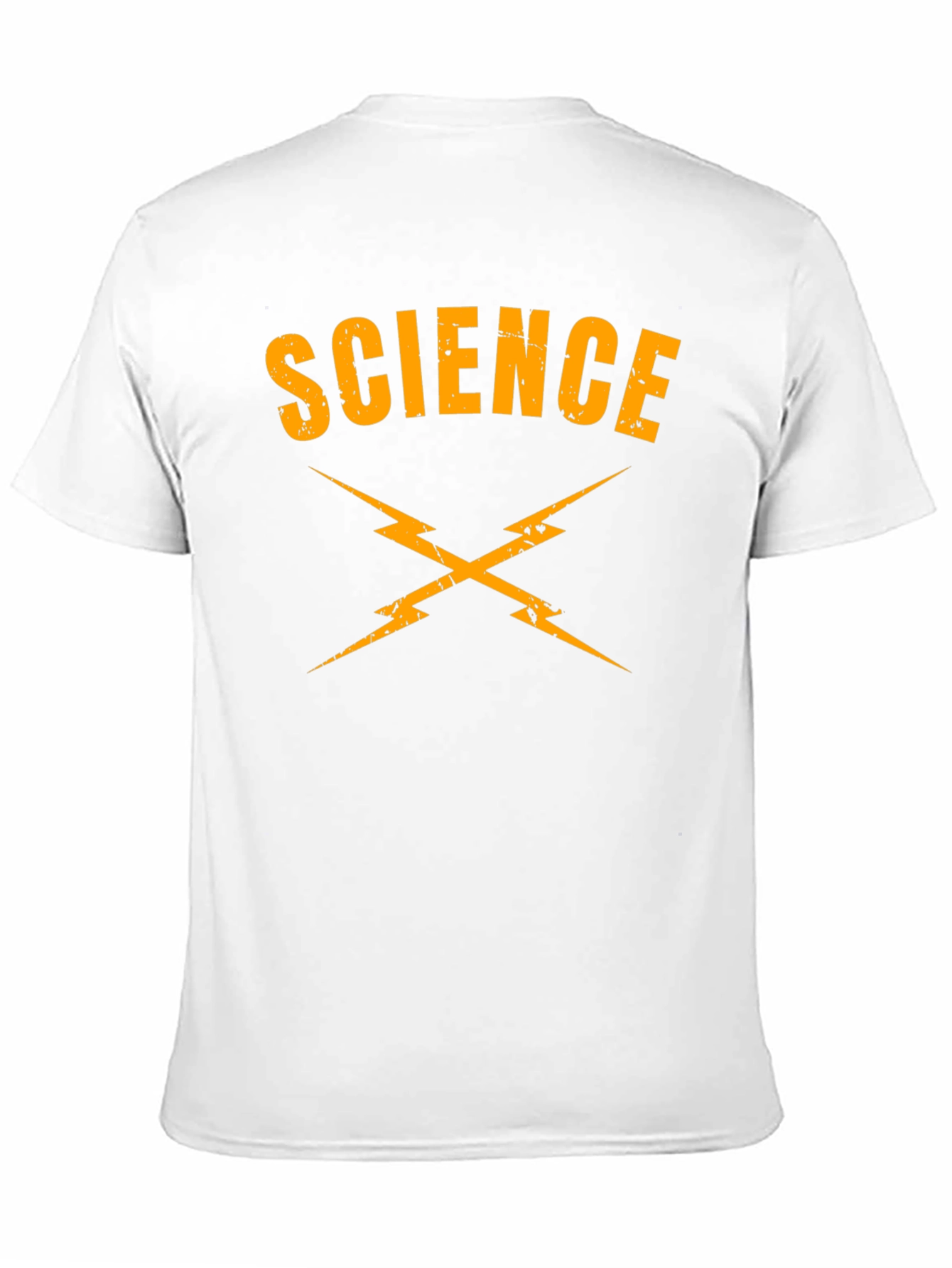 Camiseta Ciencia Rayos Negra Algodón