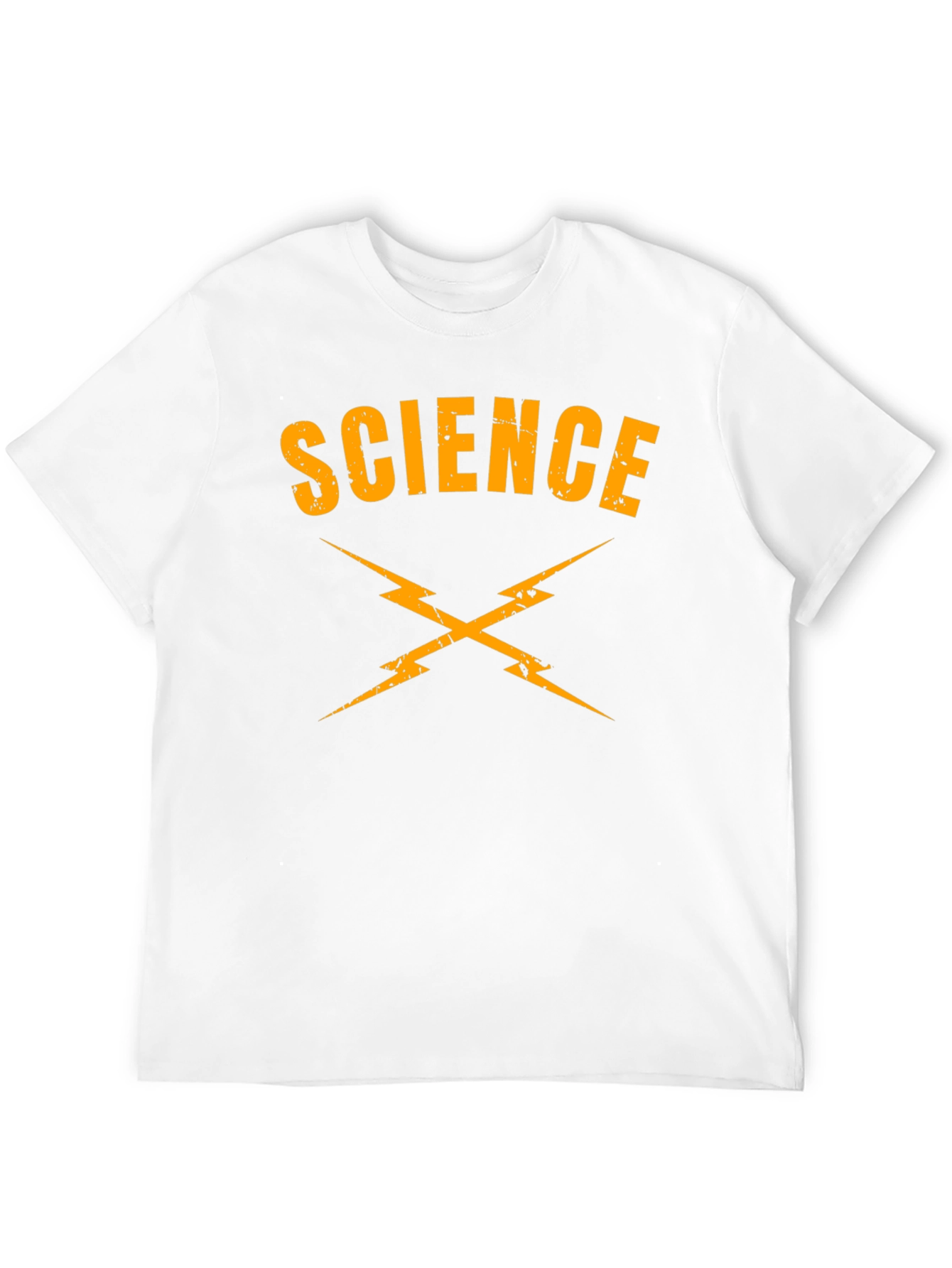 Camiseta Ciencia Rayos Negra Algodón