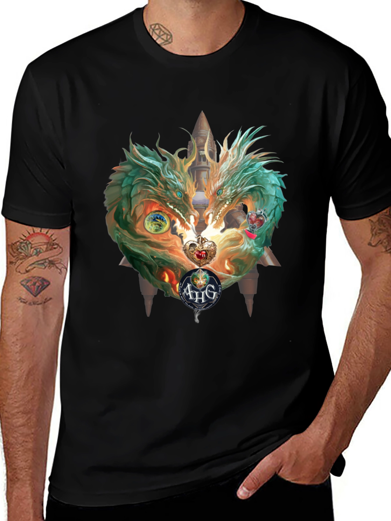 Camiseta Dragones Gemelos Fantásticos