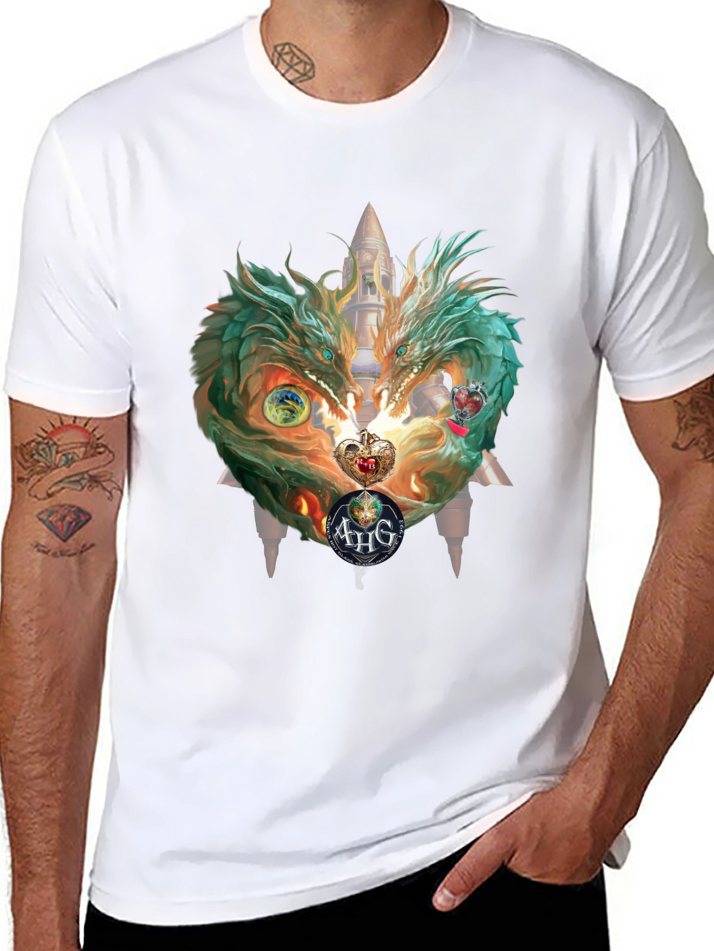 Camiseta Dragones Gemelos Fantásticos