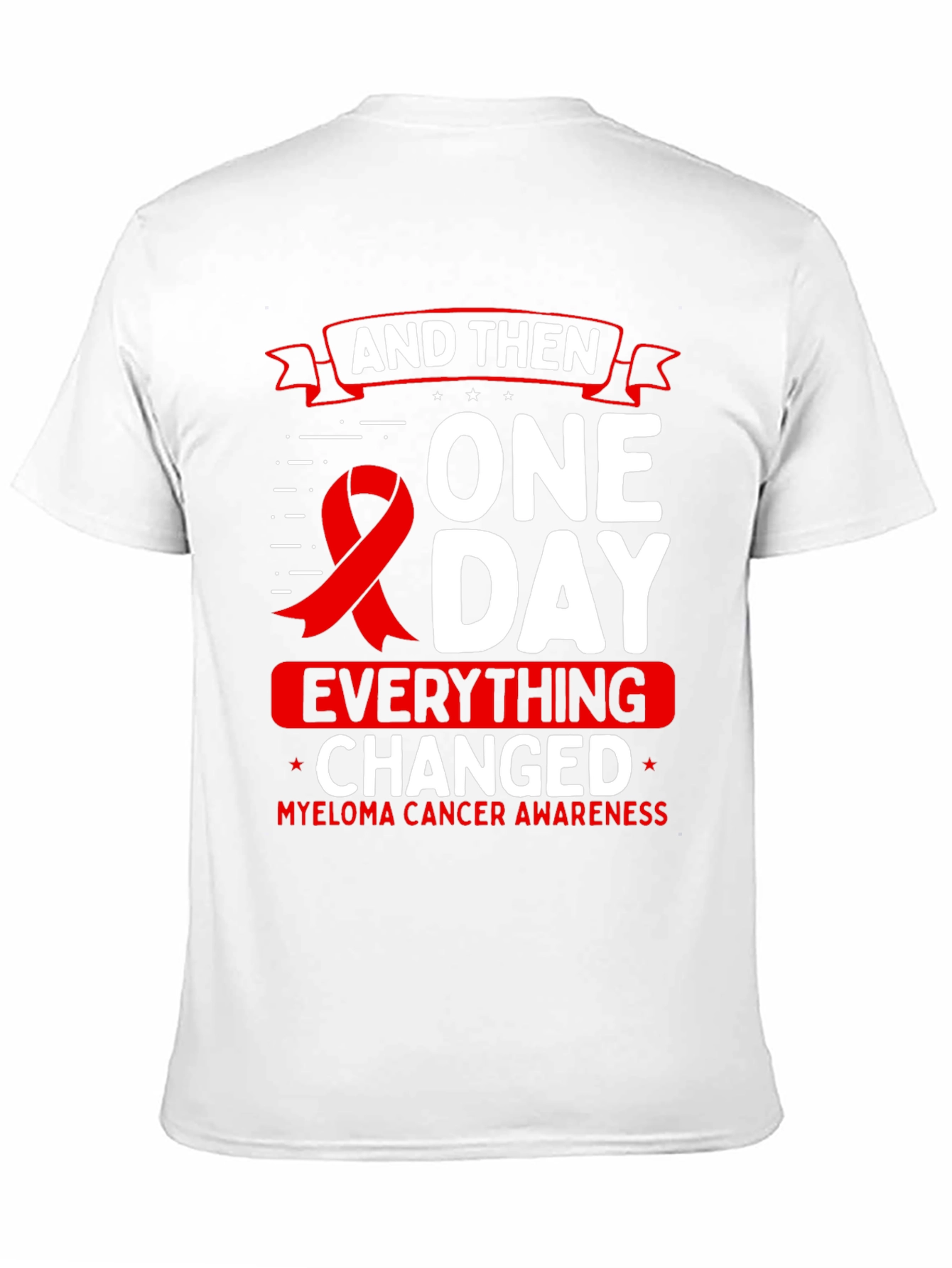 Camiseta Conciencia Cáncer Mieloma - Un Día Todo Cambió