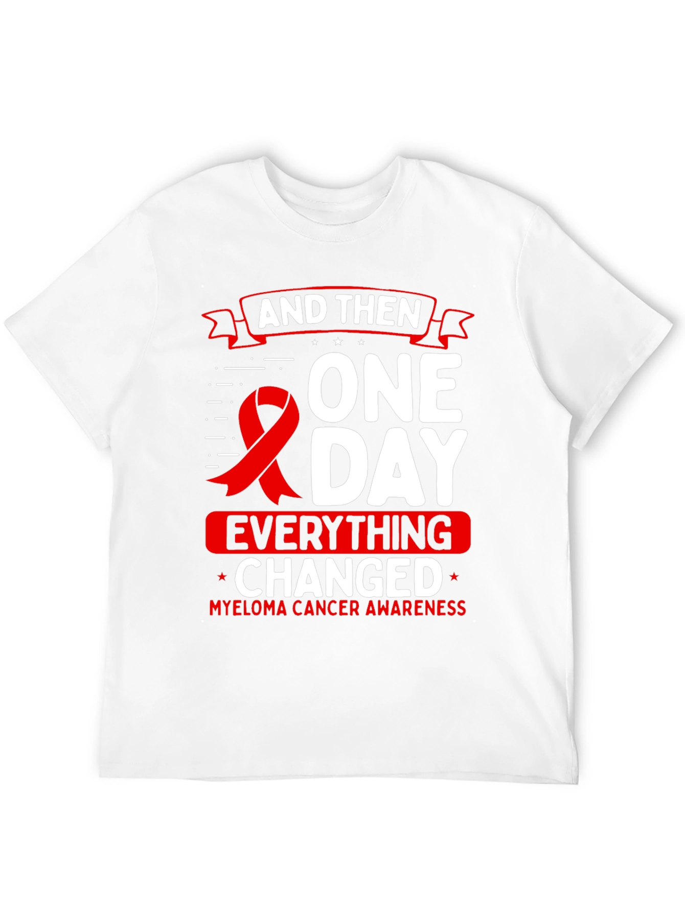 Camiseta Conciencia Cáncer Mieloma - Un Día Todo Cambió