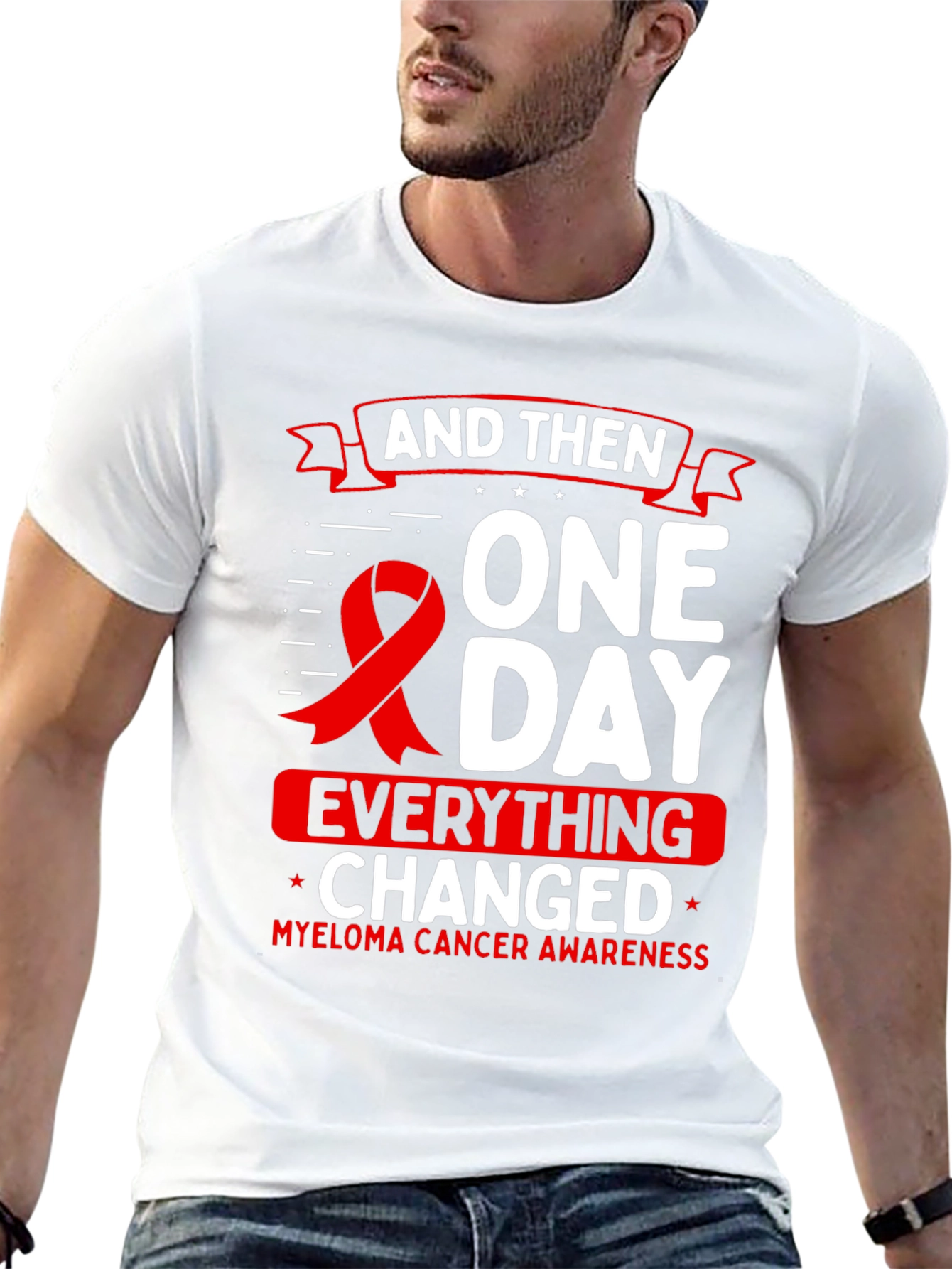 Camiseta Conciencia Cáncer Mieloma - Un Día Todo Cambió