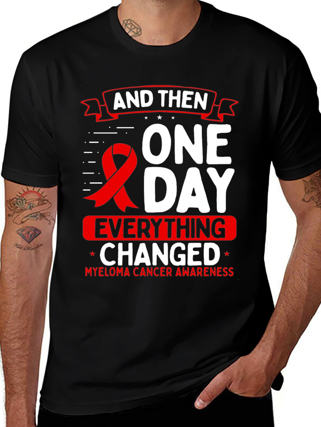 Camiseta Conciencia Cáncer Mieloma - Un Día Todo Cambió